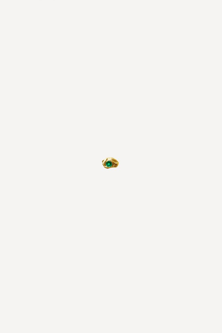 ELHANATI,  EVIE #0,02 CT EARRING EMERALD, SINGLE