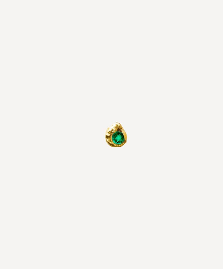 ELHANATI,  EVIE #0,10 CT EARRING EMERALD, SINGLE