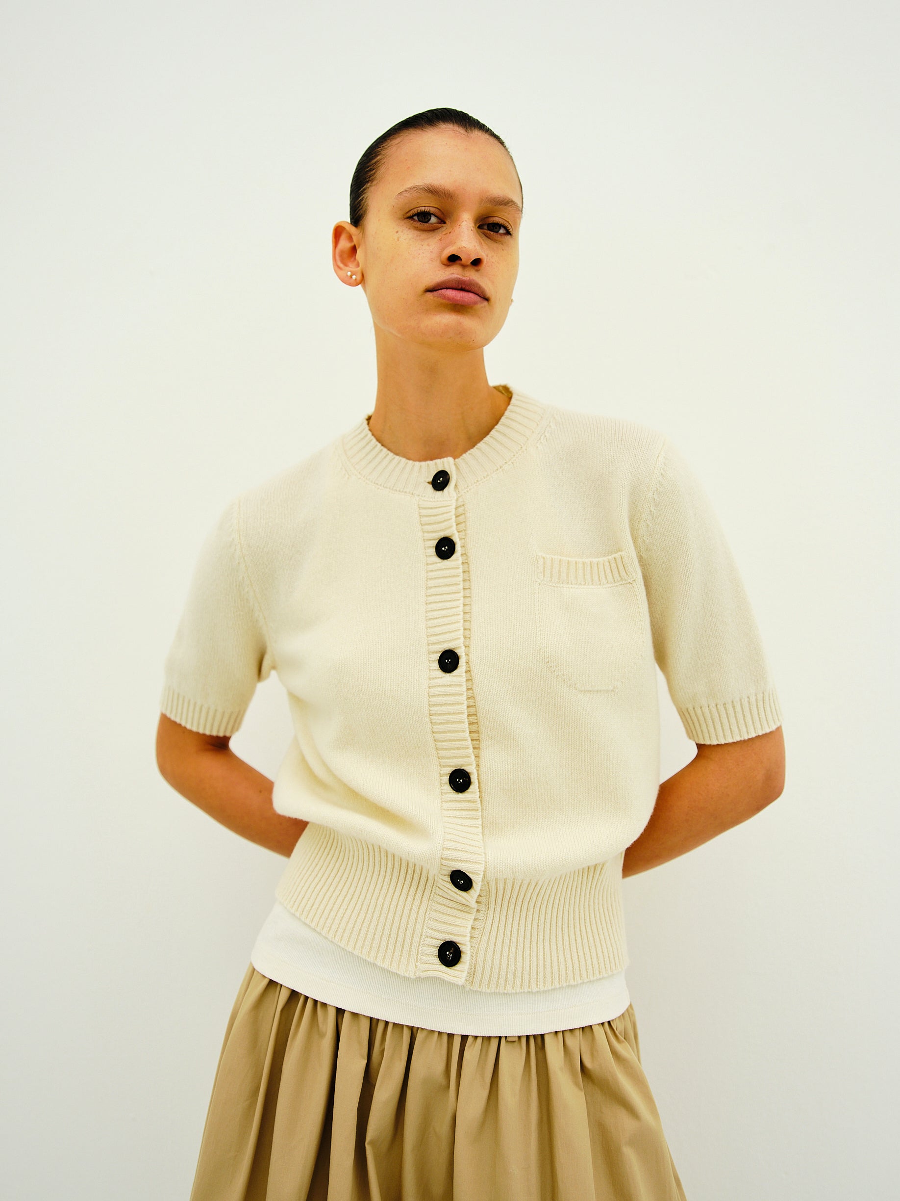 DESPINA CARDIGAN / CREAMY