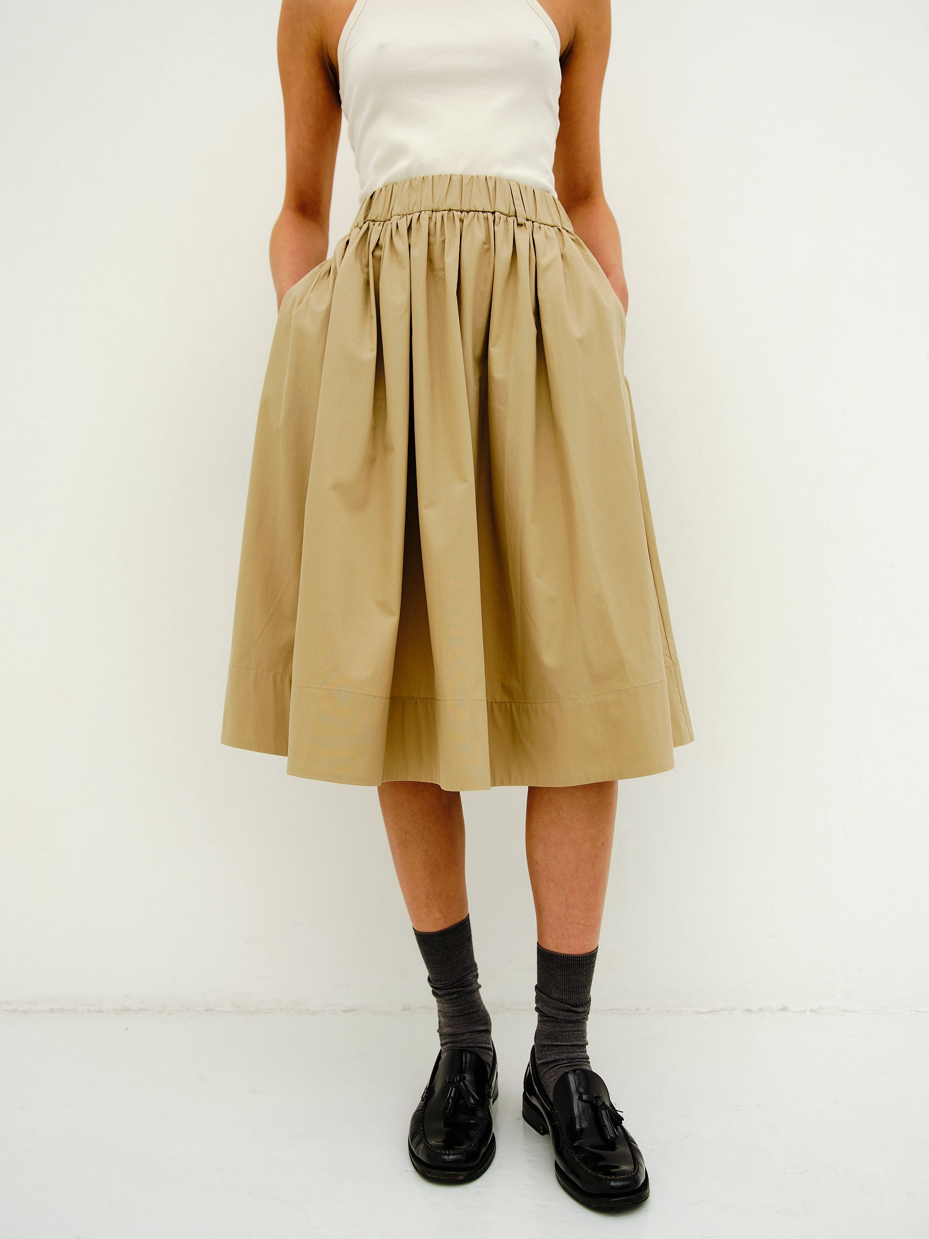 APOLLONIA SKIRT / ALMOND MILK