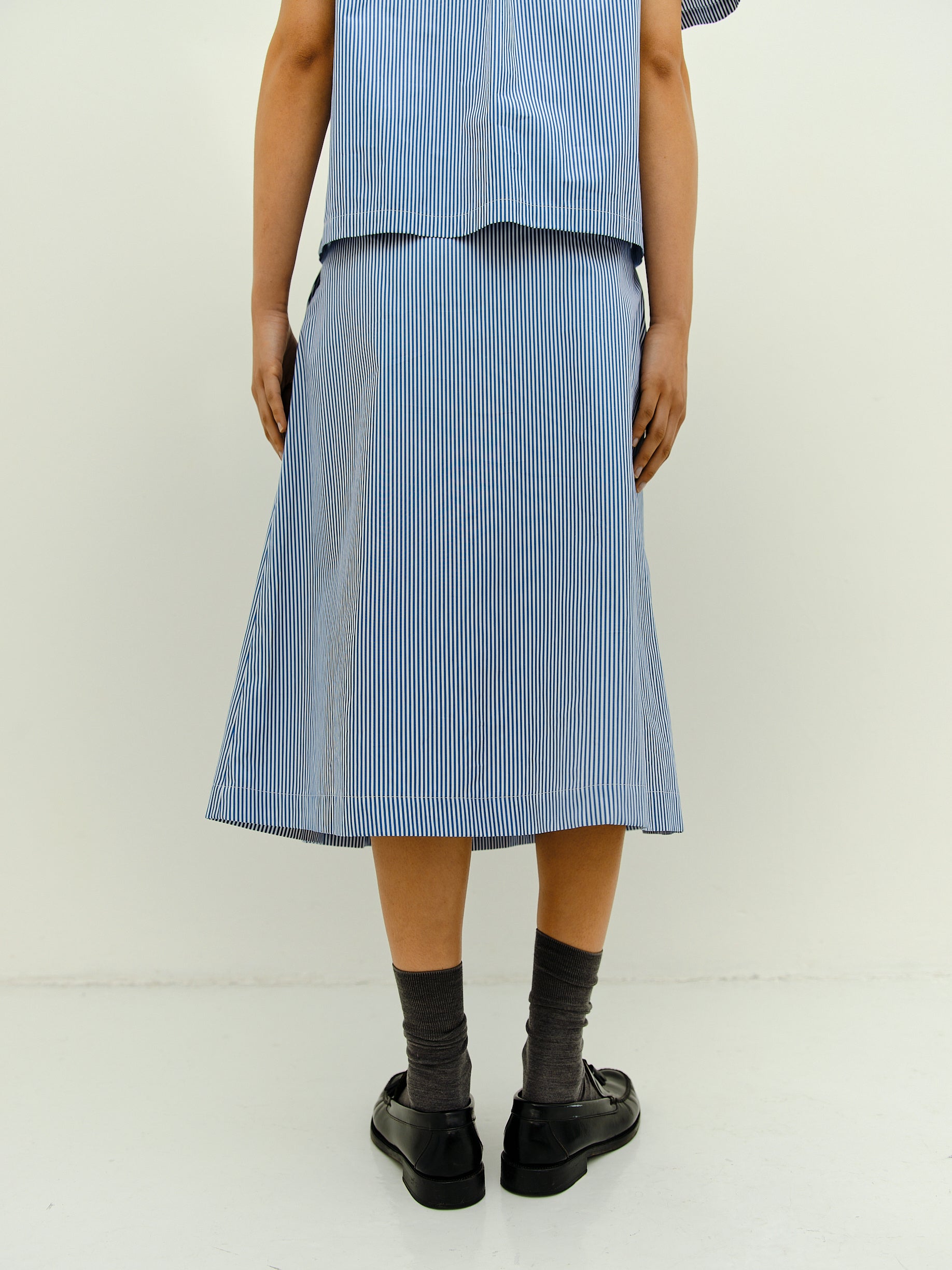 ALEXANDRA SKIRT / BLUE-WHITE STRIPE