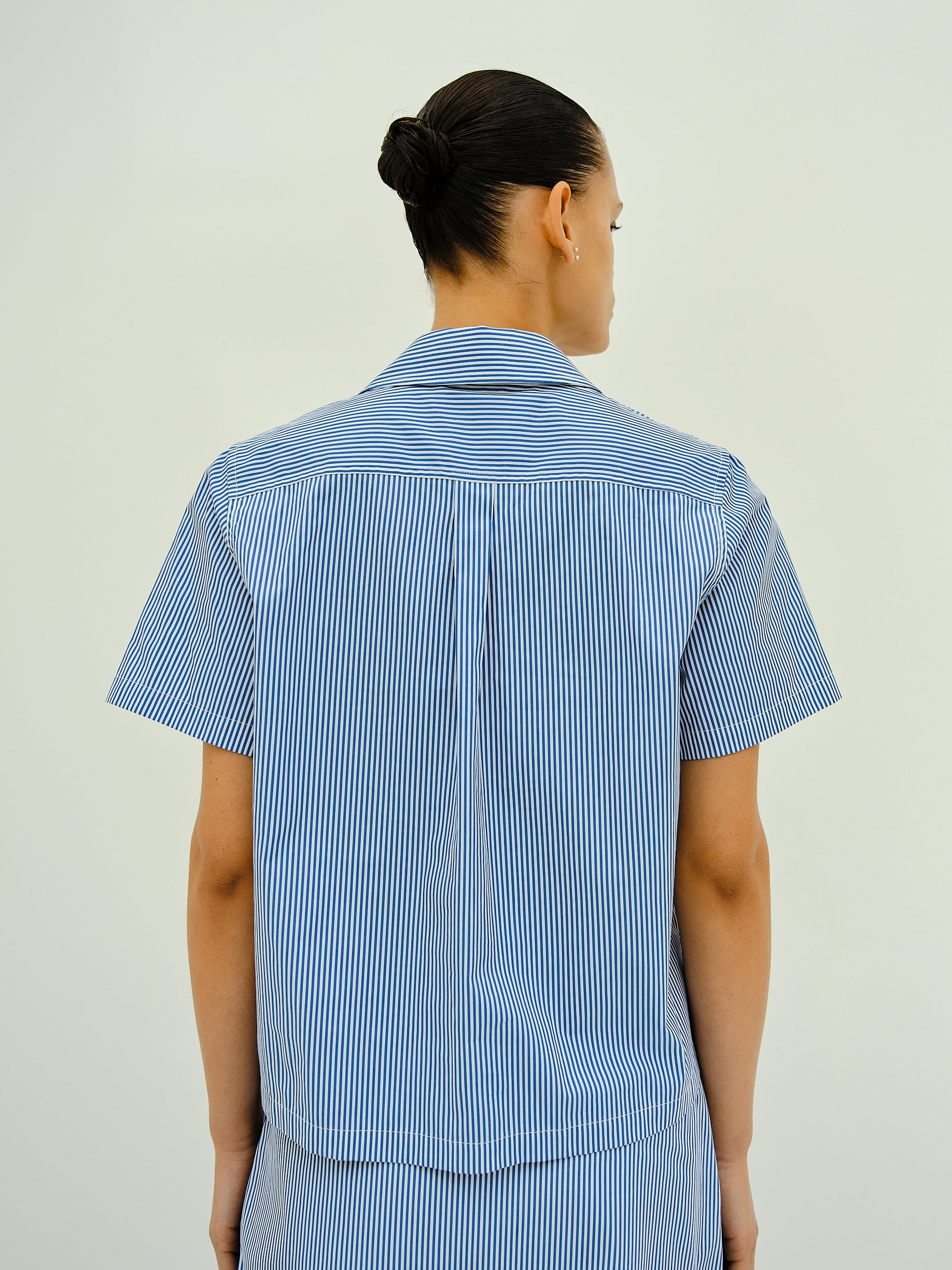 LAURENT SHIRT / BLUE/WHITE STRIPE
