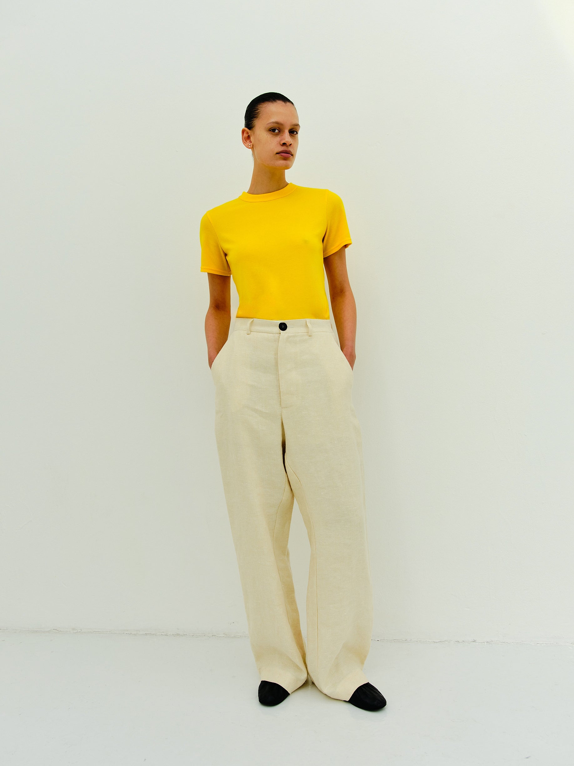 BOWIE  PANTS / STRAW