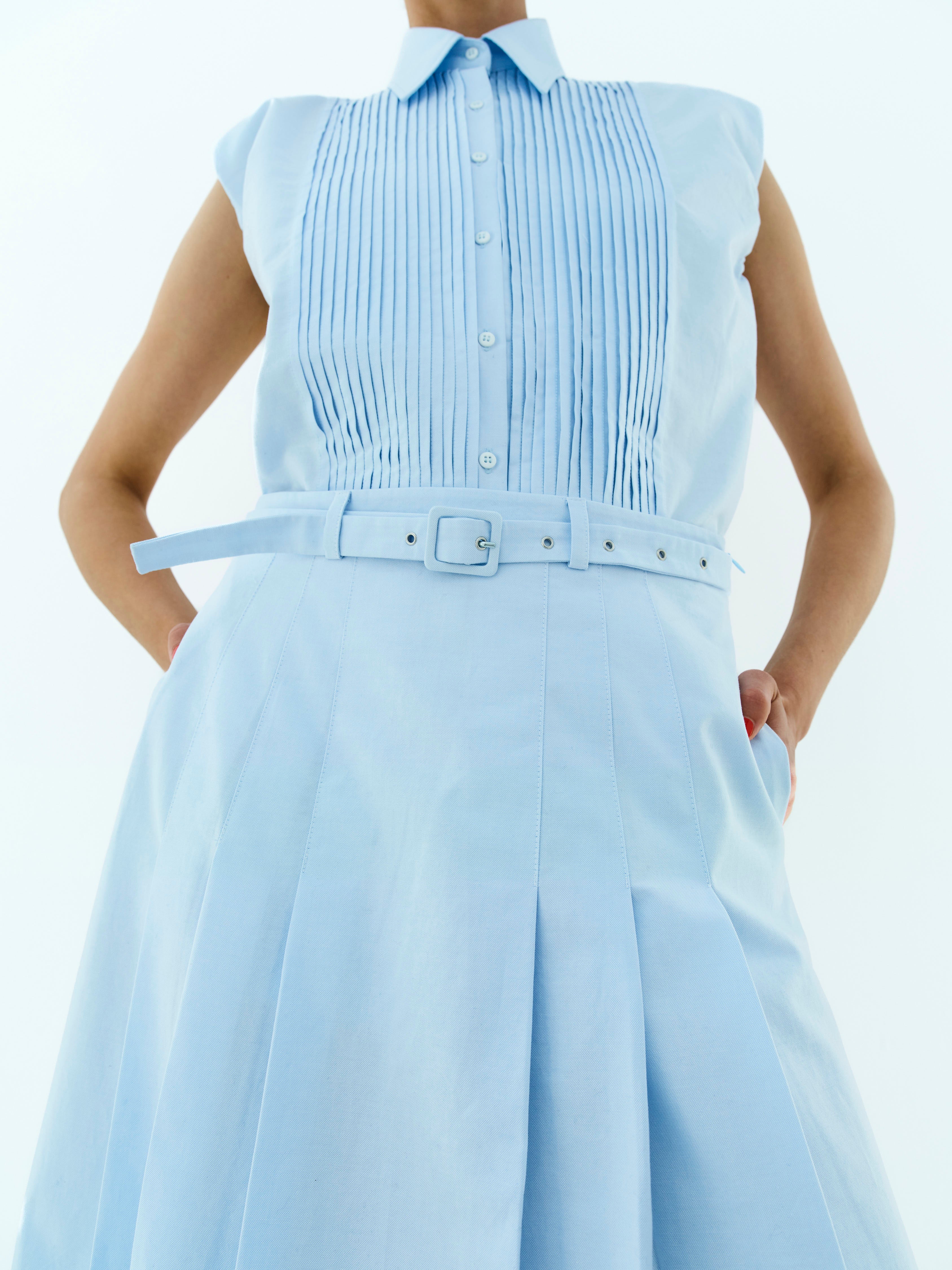 ALEXANDRA SKIRT / COOL BLUE