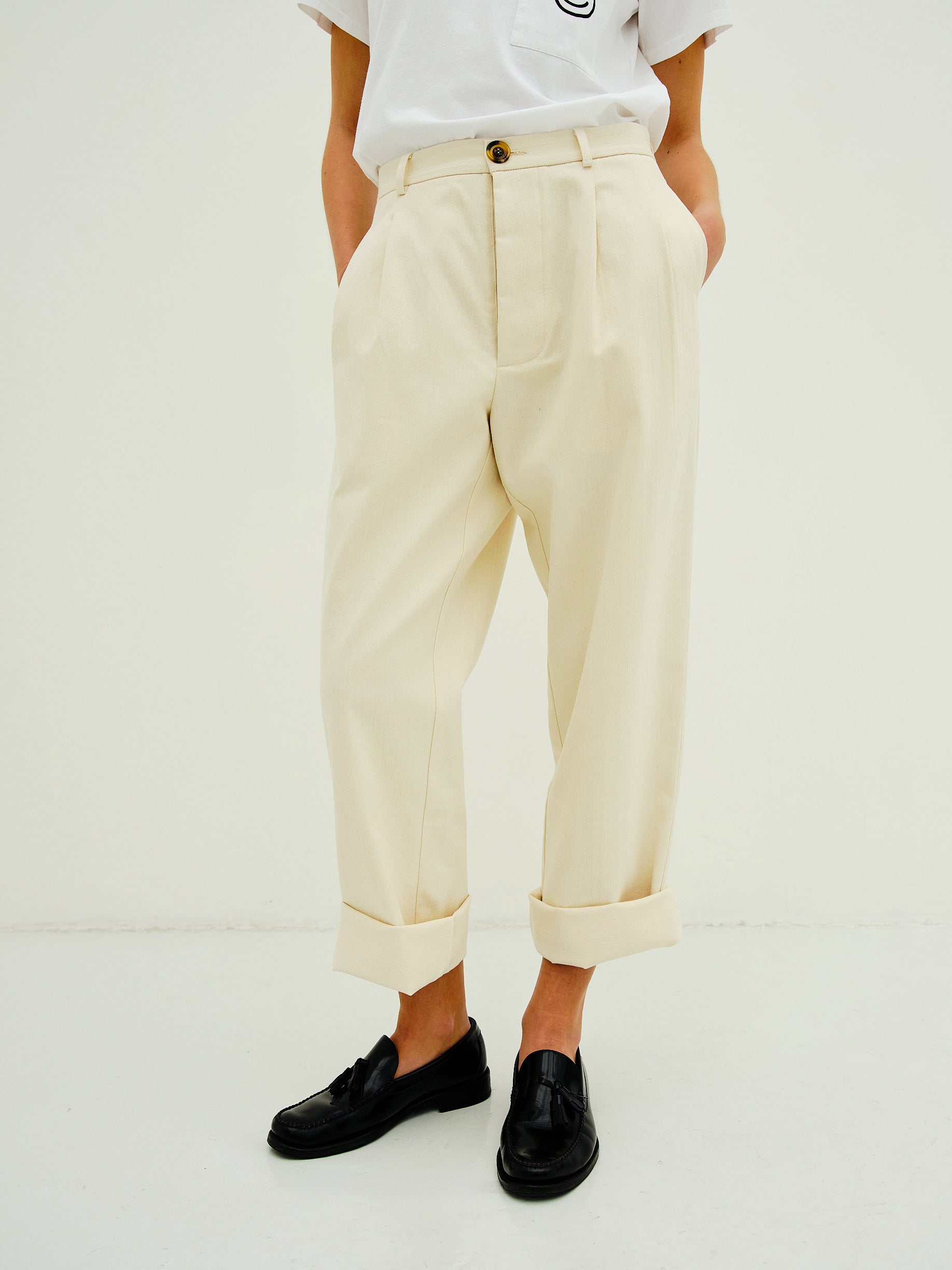 HOOPER PANTS / CREAM