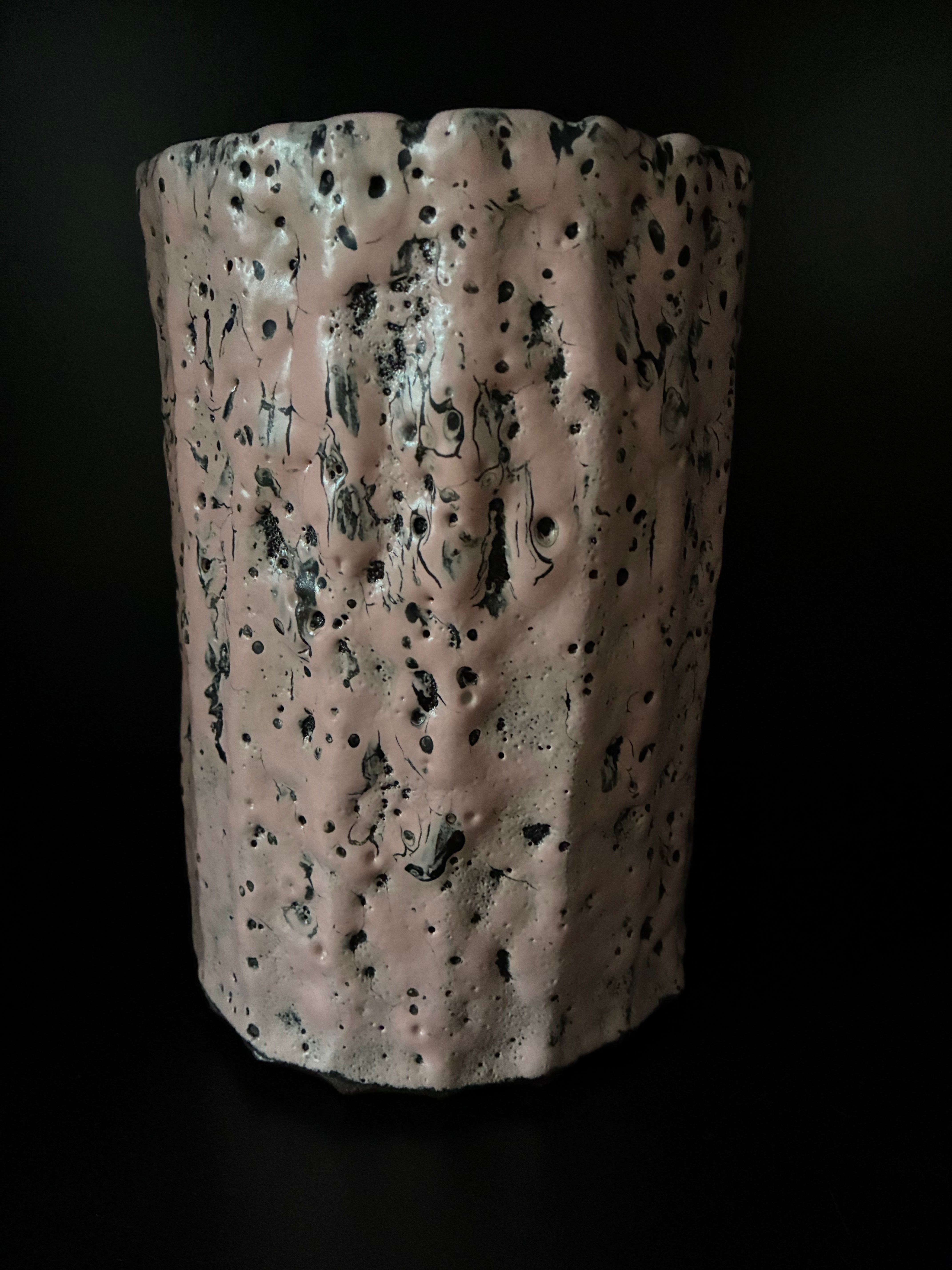 L.S. CERAMICS  / FLUTED VASE #504