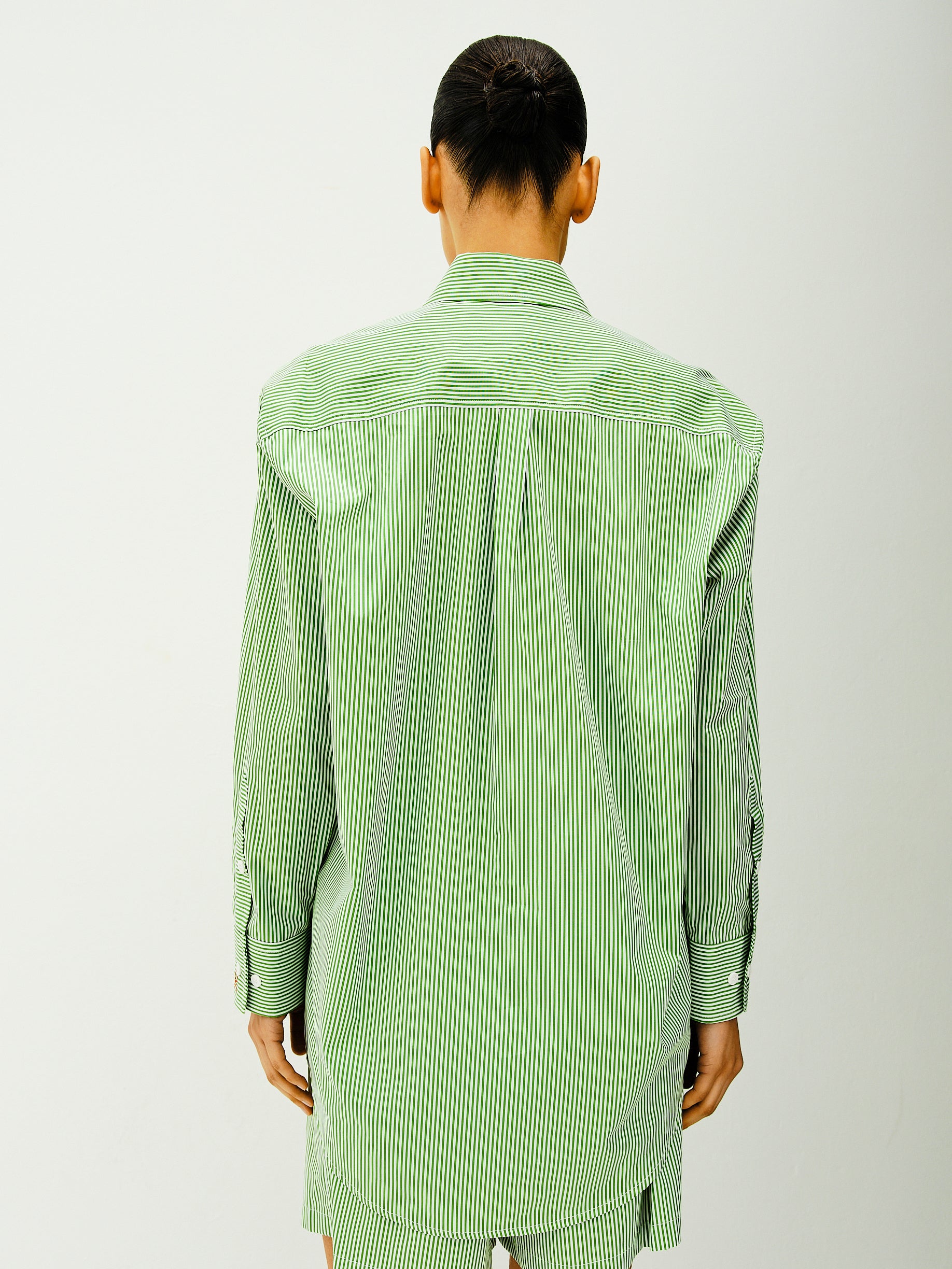 BLAZE SHIRT / TREE/WHITE STRIPE