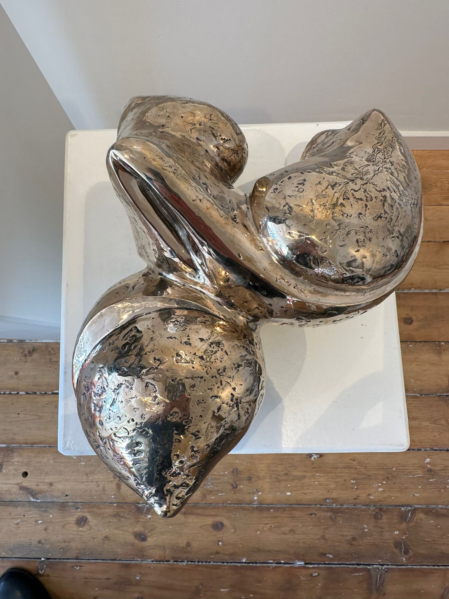 ALIQUE / LIFEFORCE - SILVER PLATED BRONZE SCULPTURE