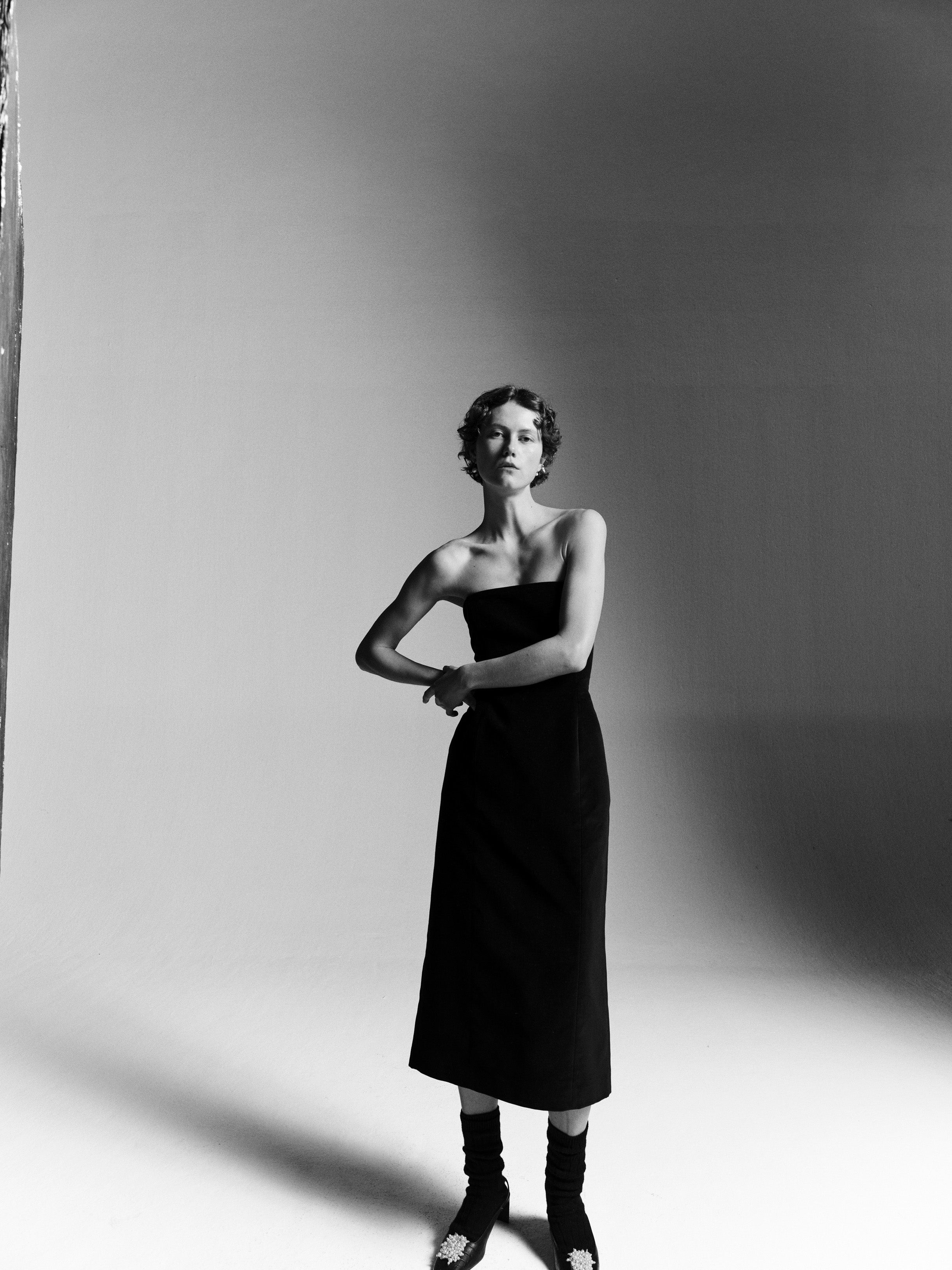 APPLE DRESS / BLACK COATED