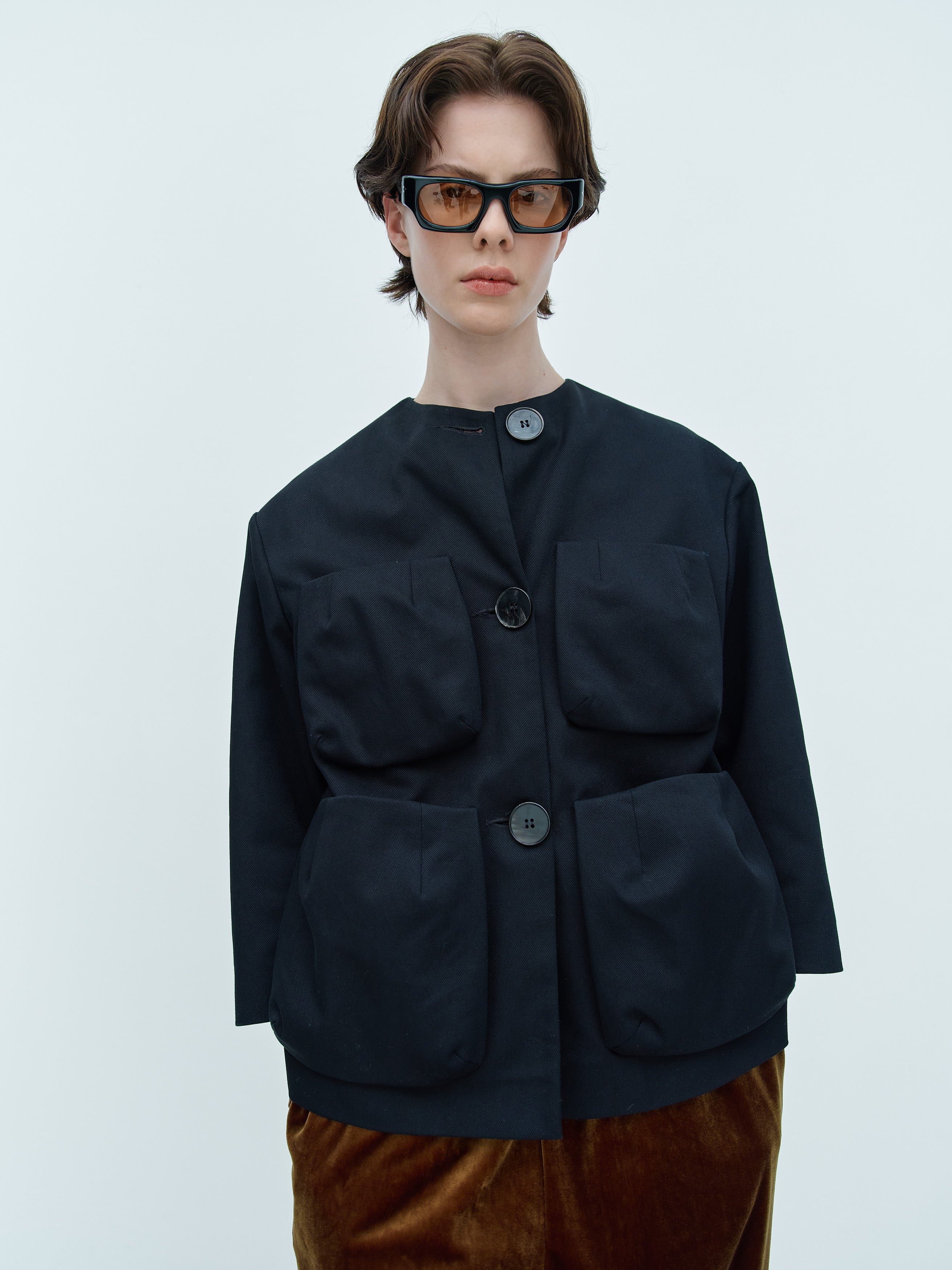 ANAIS JACKET / BLACK TWILL