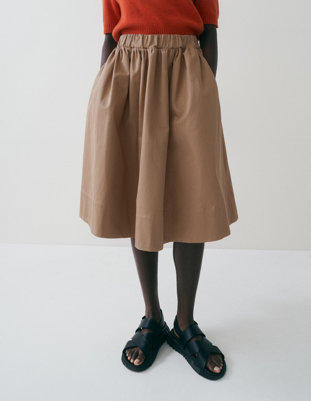 APOLLONIA SKIRT / KHAKI