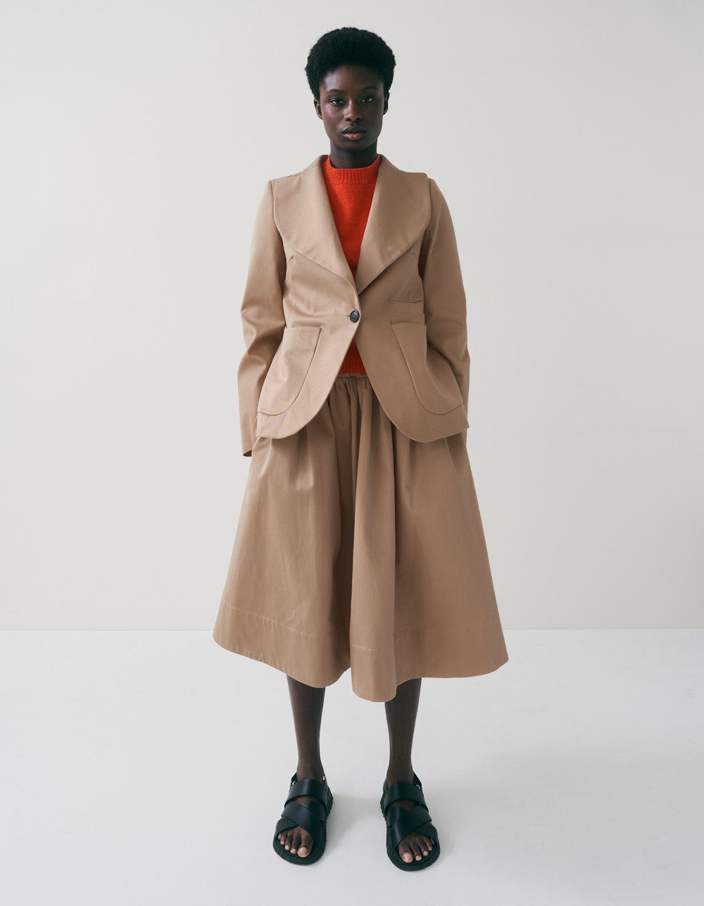 APOLLONIA SKIRT / KHAKI