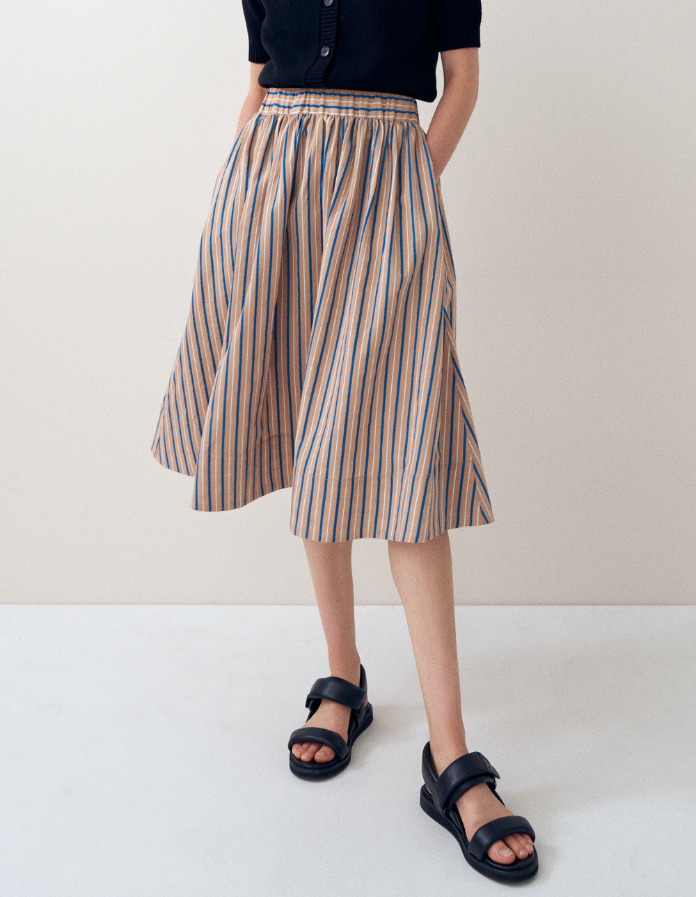 APOLLONIA SKIRT / STRIPE