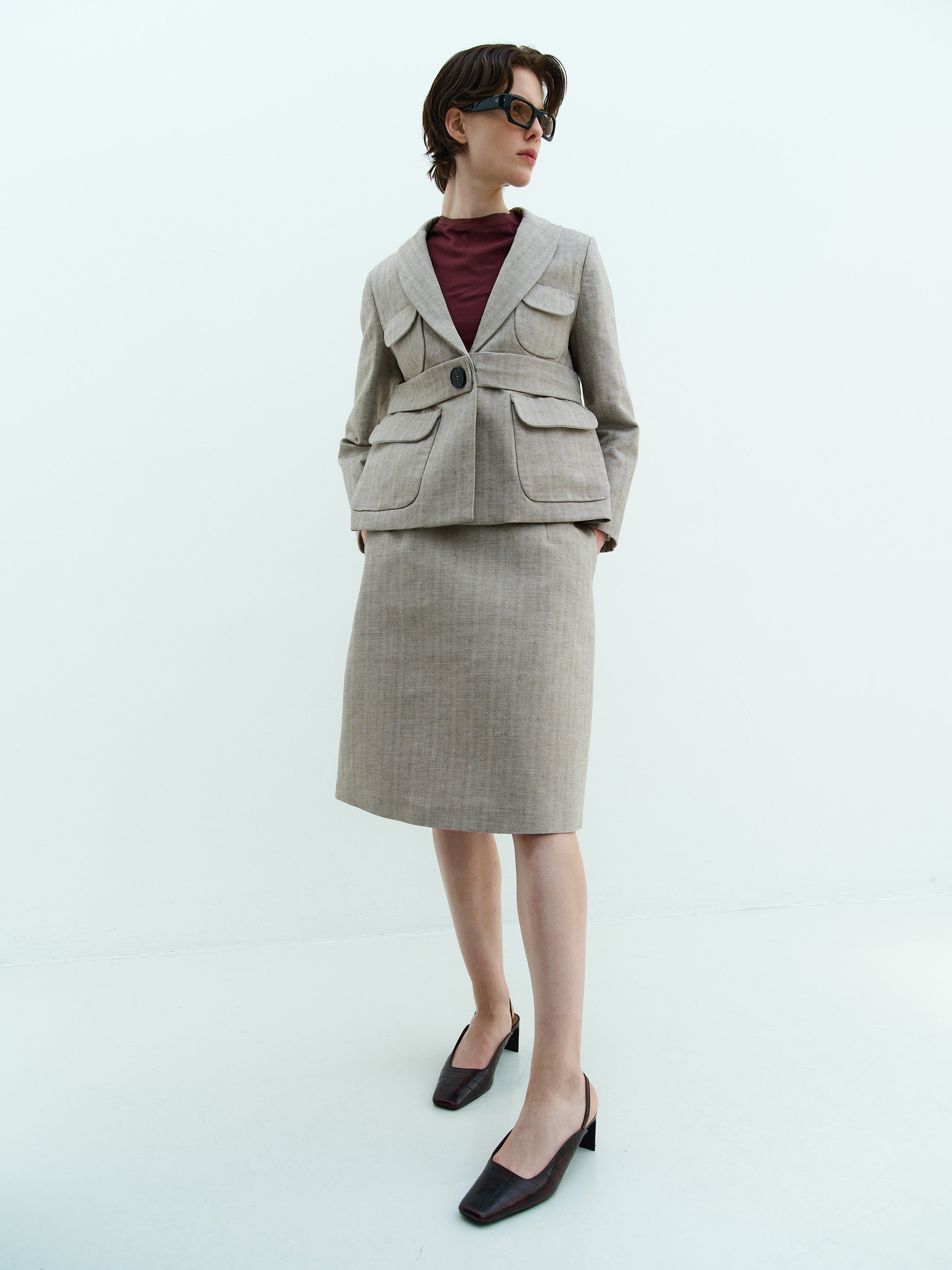 AIVITA SKIRT / STONE