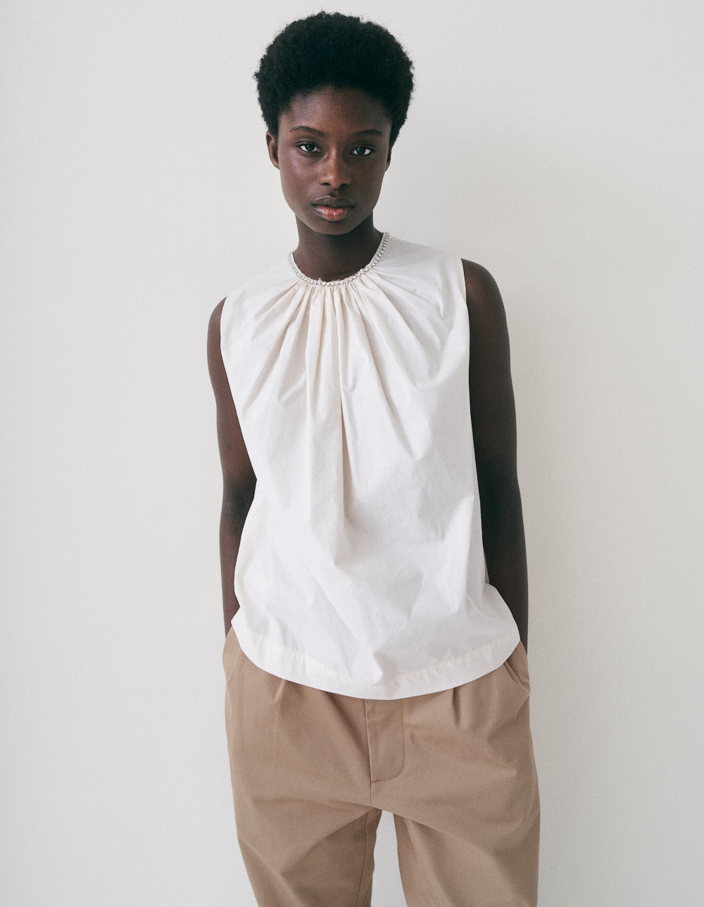 BE NIGHT BLOUSE / DUNE