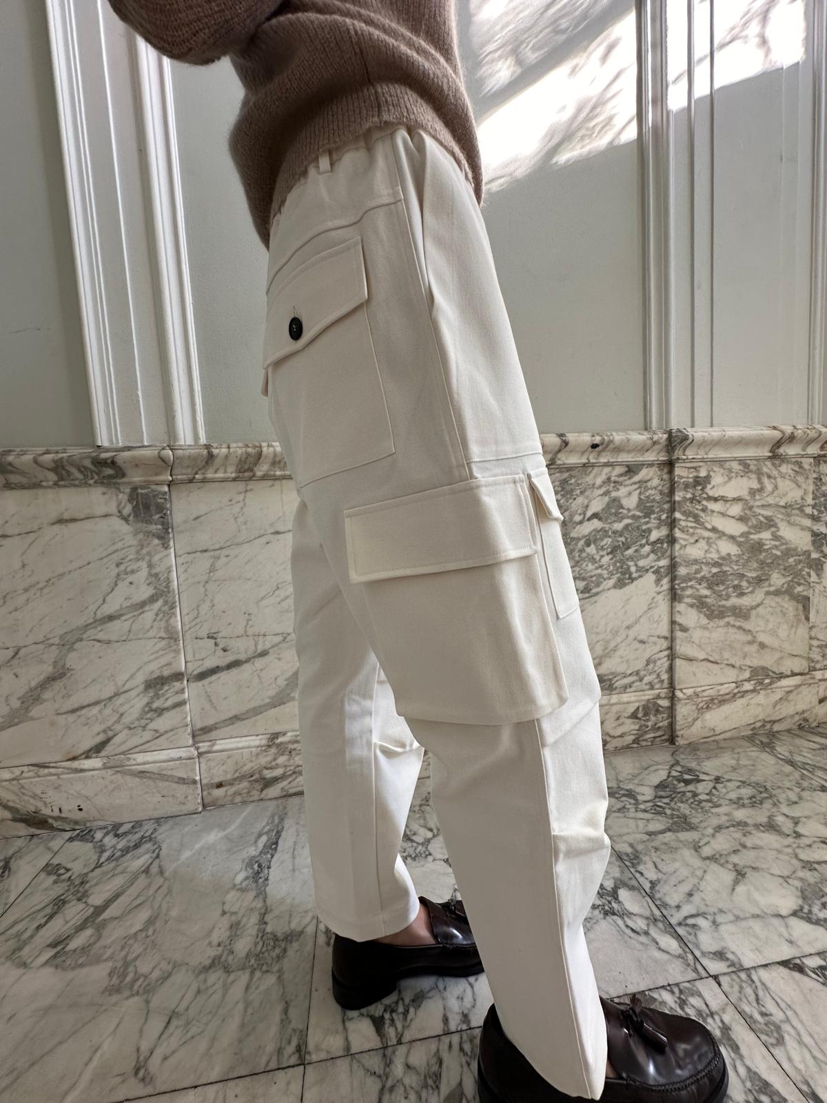 CARGO PANTS / CREAM
