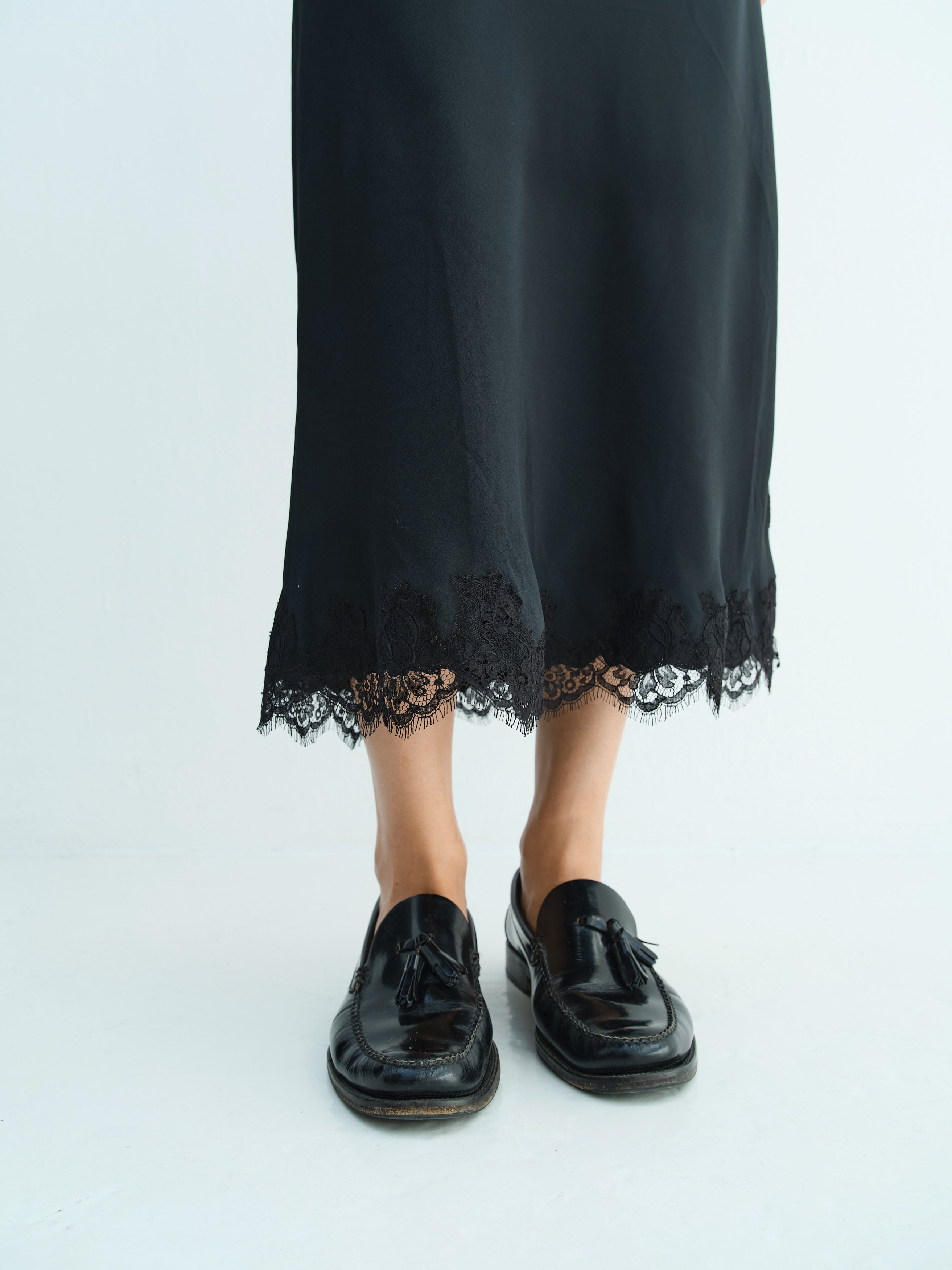 LACE CLEOPATRA DRESS / BLACK