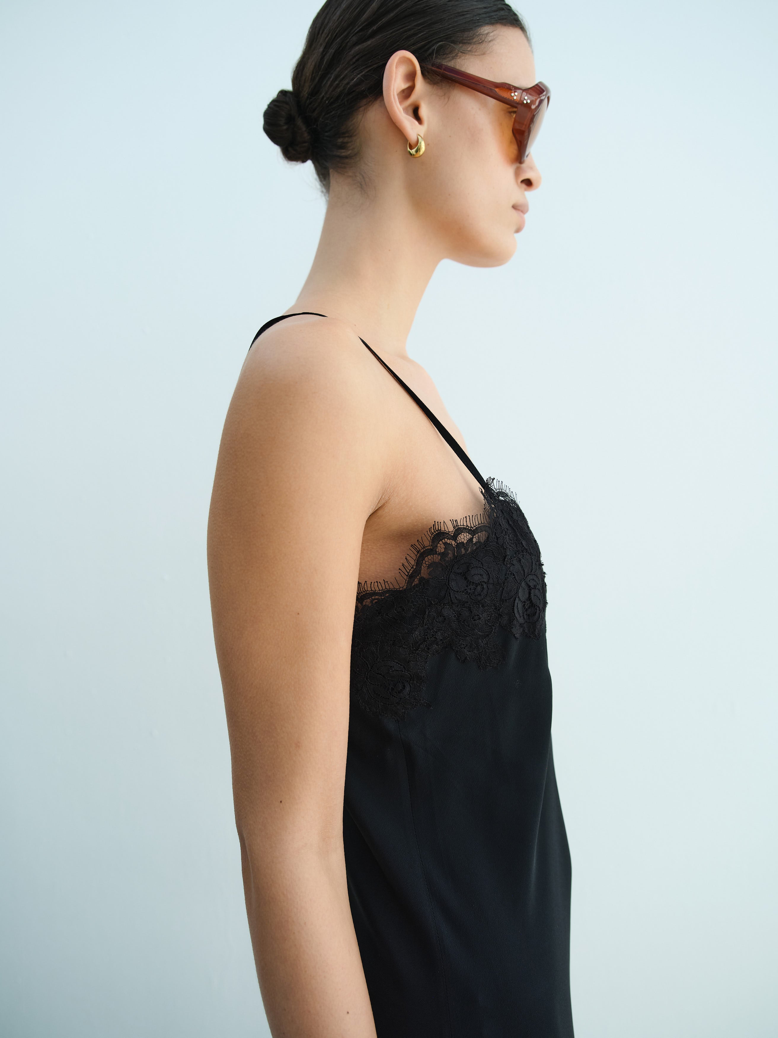 LACE CLEOPATRA DRESS / BLACK