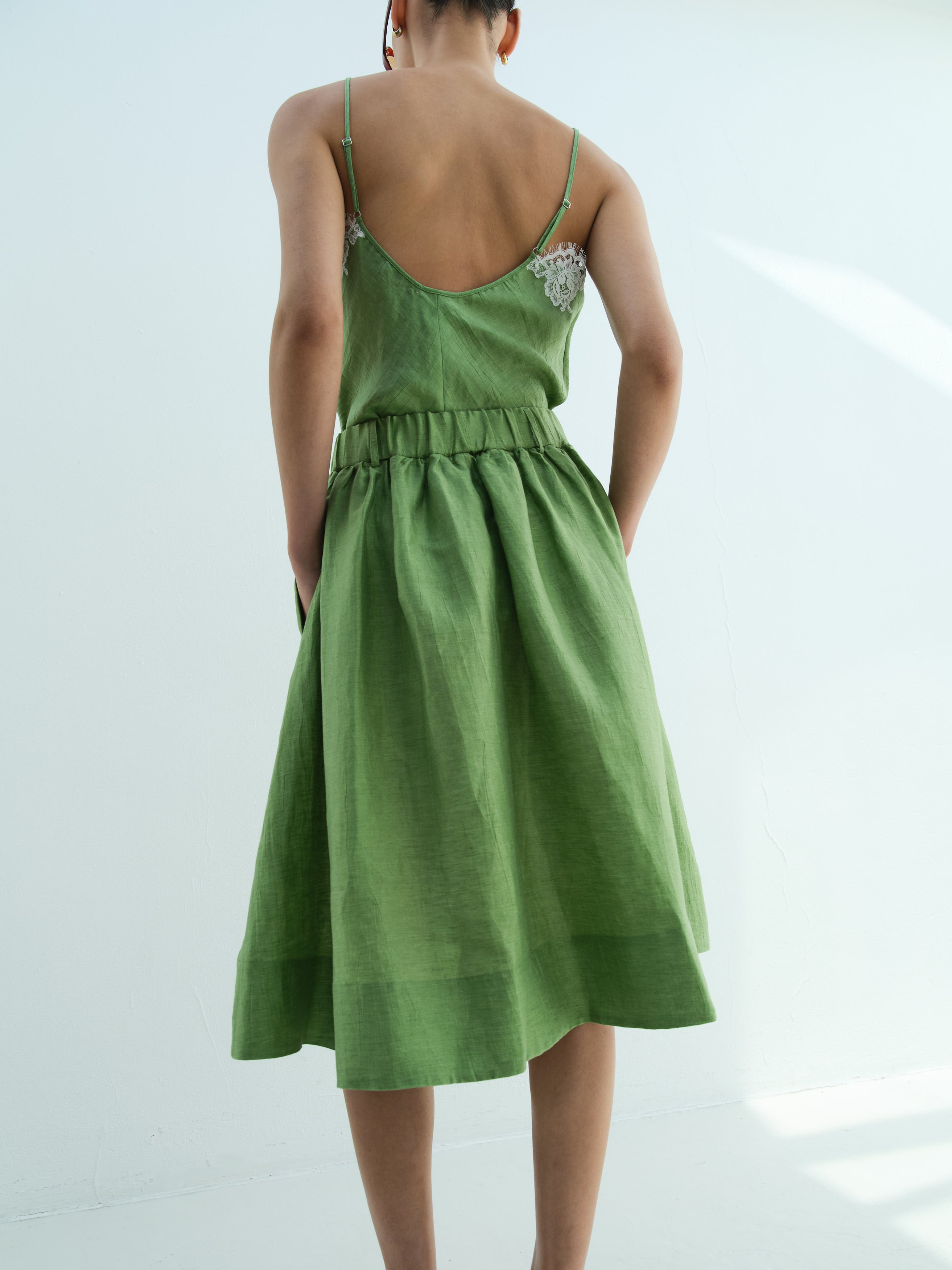 CORSO SKIRT / COOL GREEN