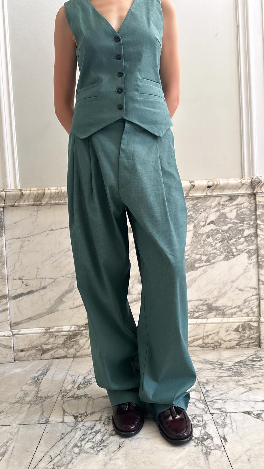 DIANE SET PANTS & VEST / TREE