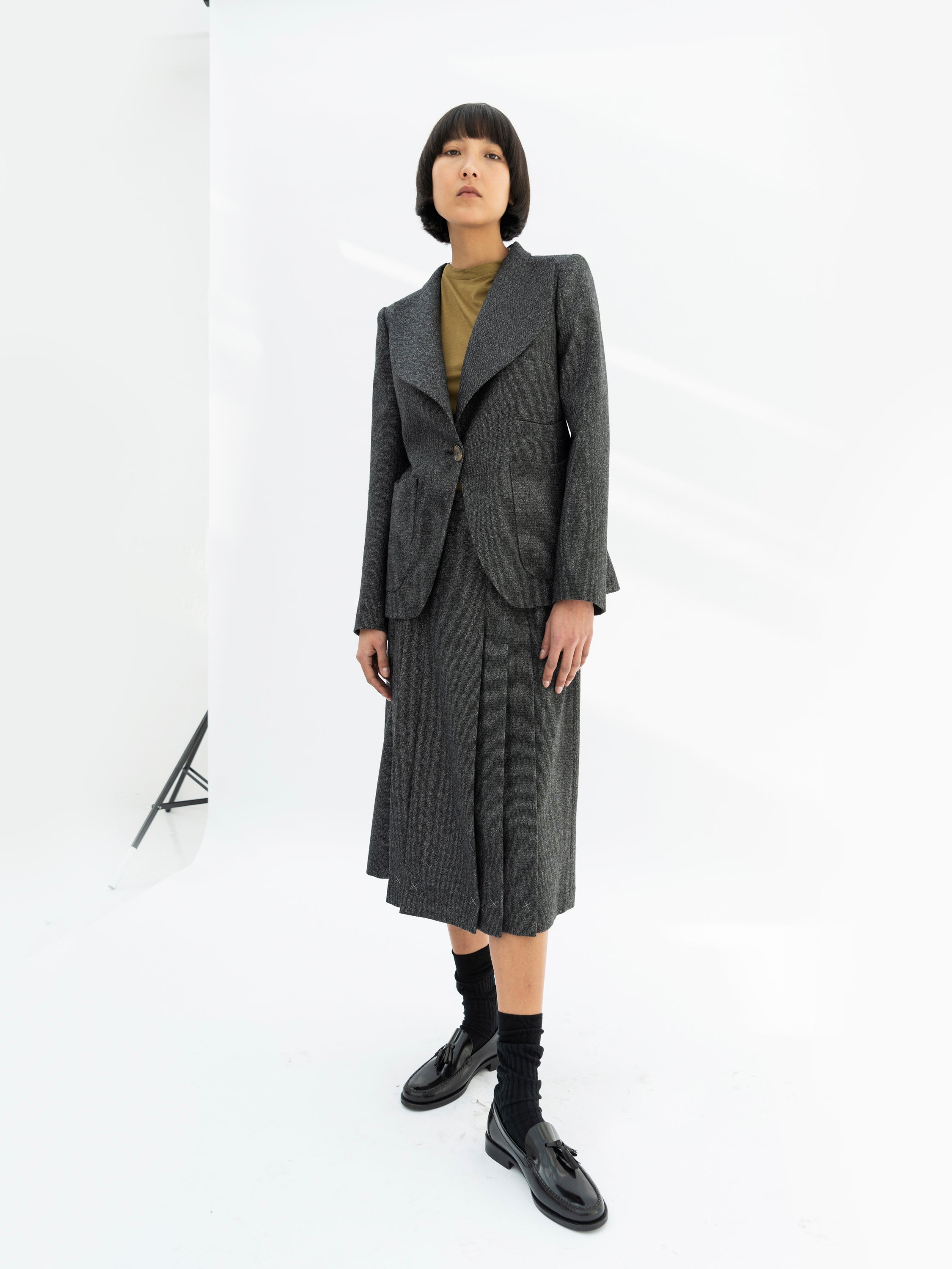 ALEXANDRA SKIRT / SALT & PEPPER