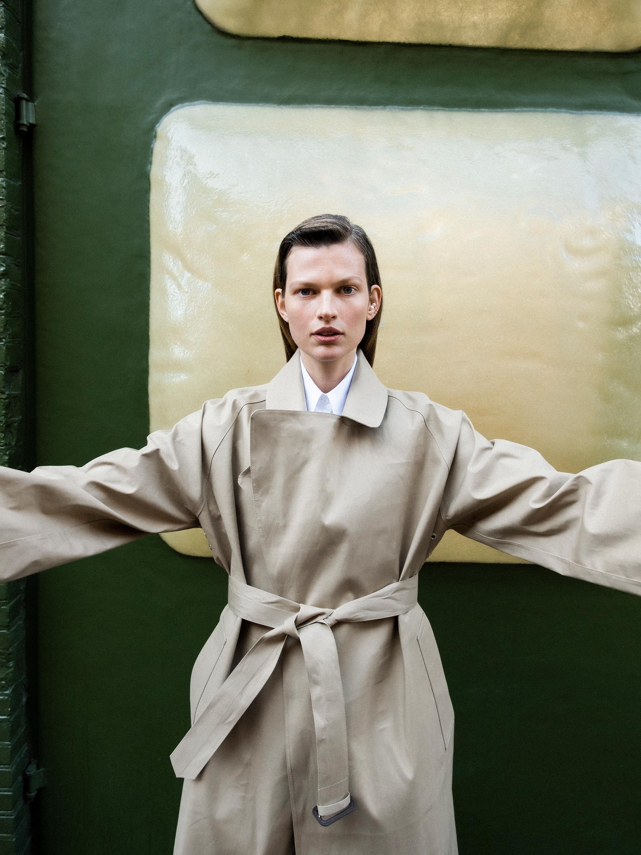 MACKINTOSH KINTORE BONDED TRENCH COAT / FAWN