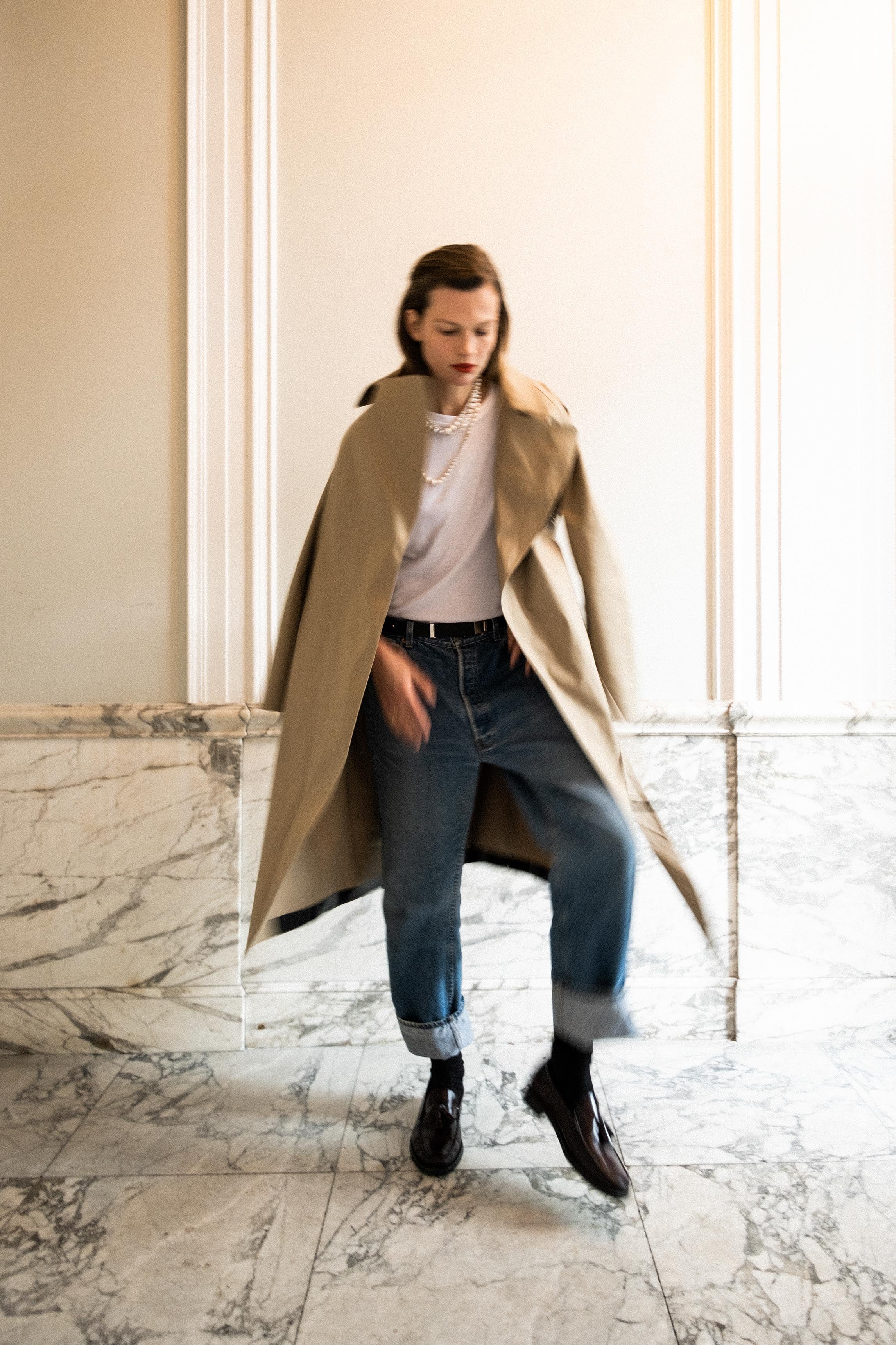 MACKINTOSH KINTORE BONDED TRENCH COAT / FAWN