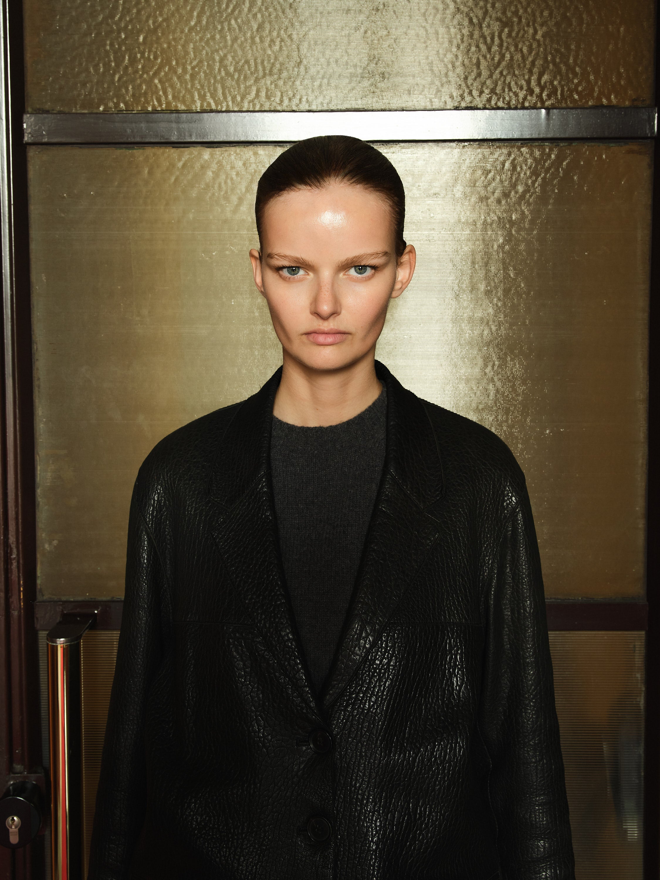 STEVE LEATHER JACKET / BLACK