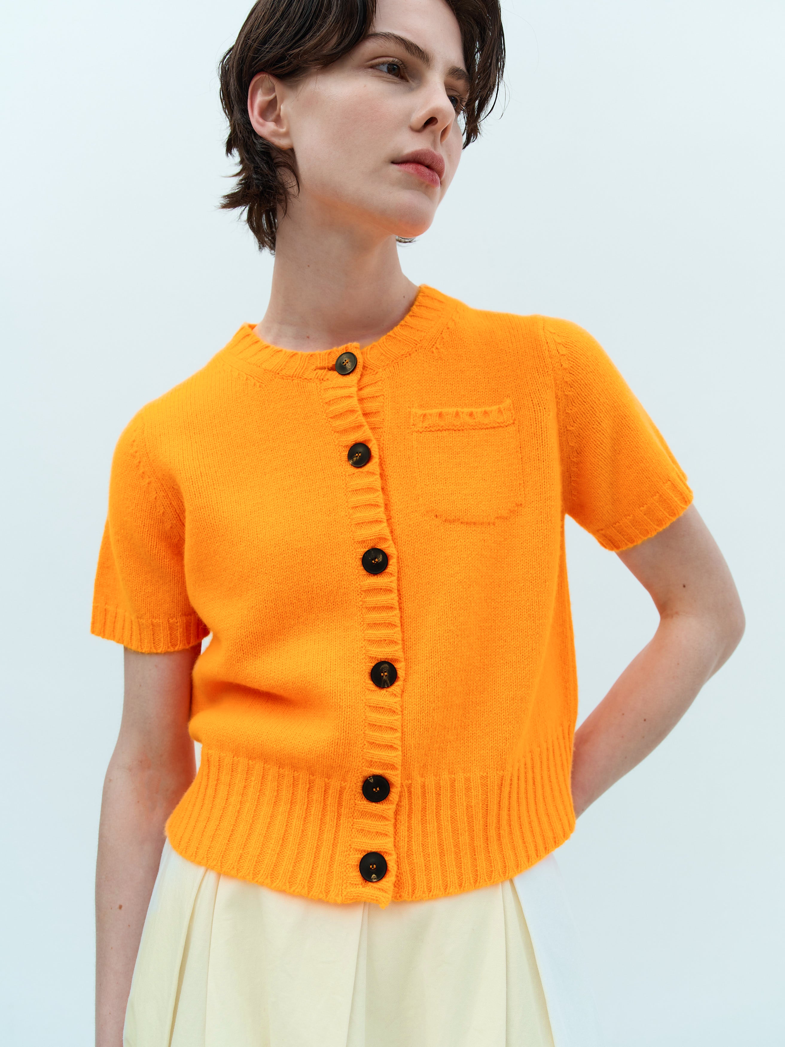 DESPINA CARDIGAN / ORANGE