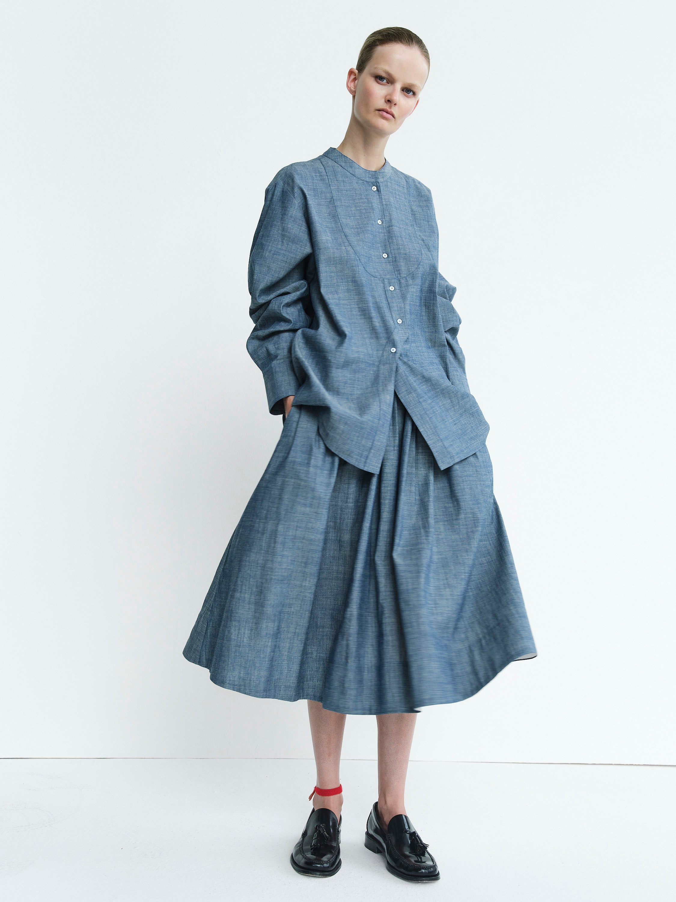 APOLLONIA SKIRT / CHAMBRAY