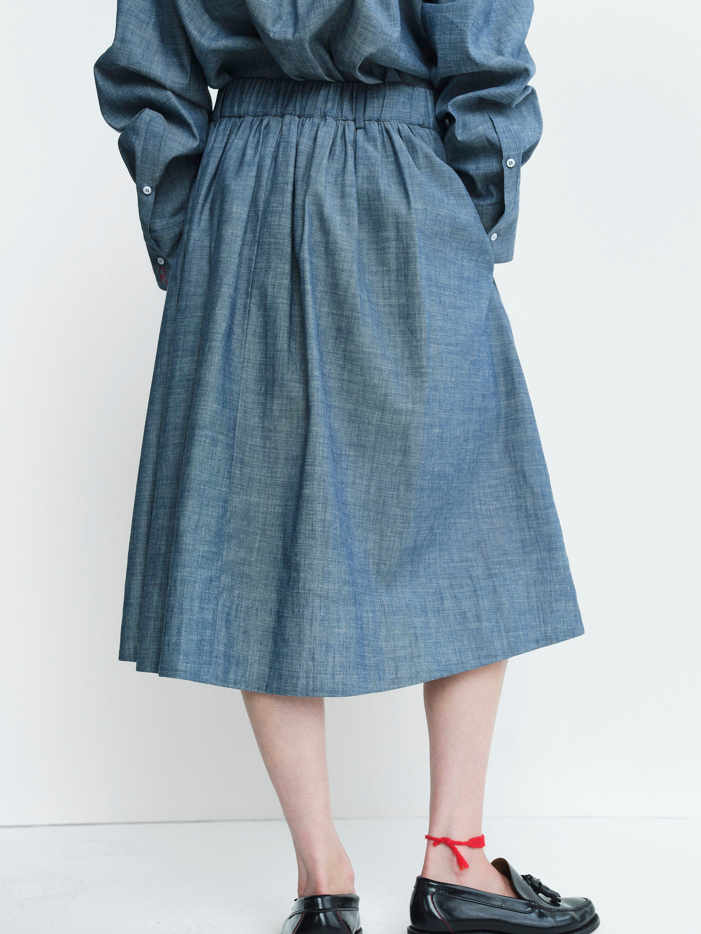 APOLLONIA SKIRT / CHAMBRAY