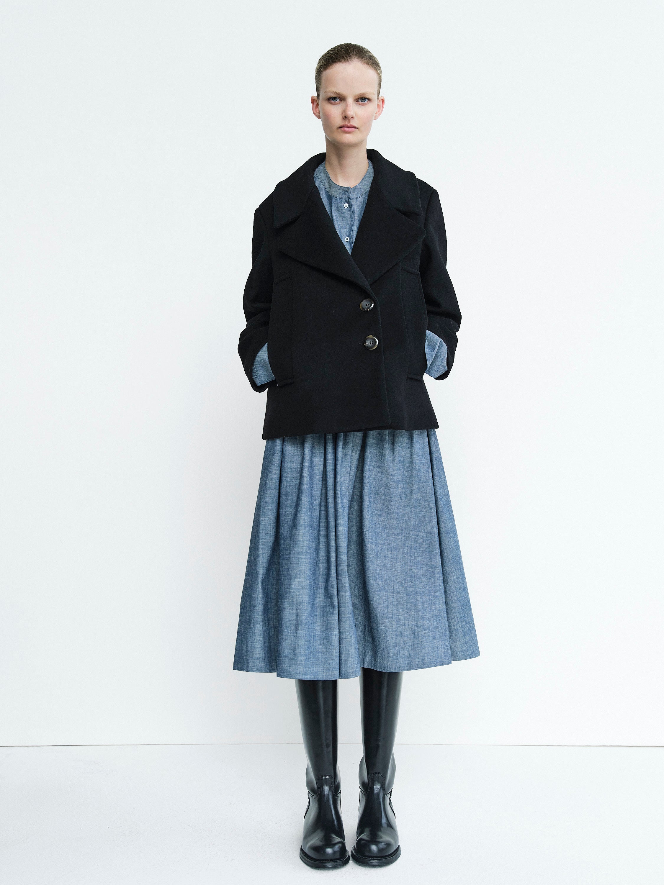 APOLLONIA SKIRT / CHAMBRAY