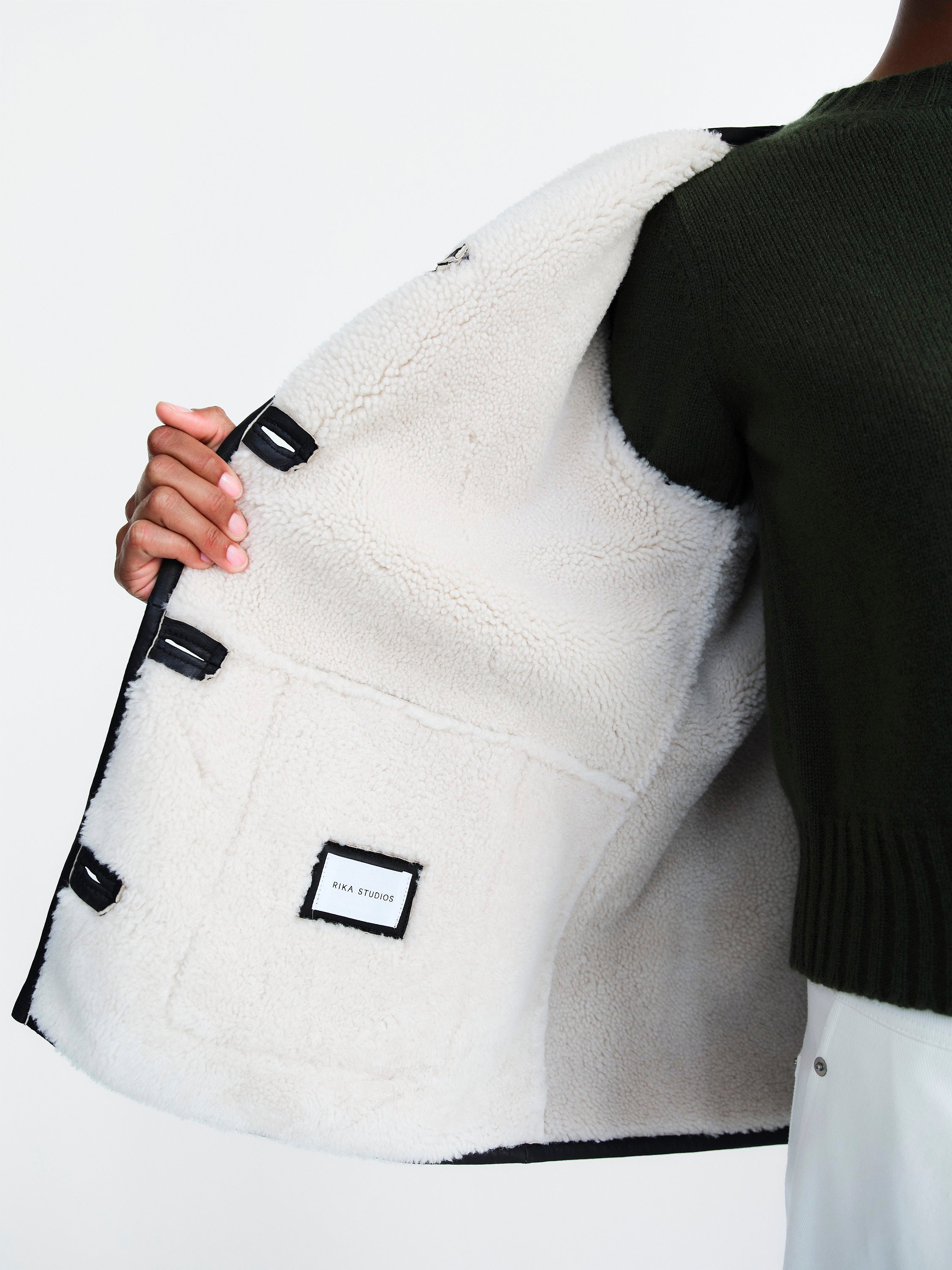 PARKER SHEARLING JACKET / BLACK