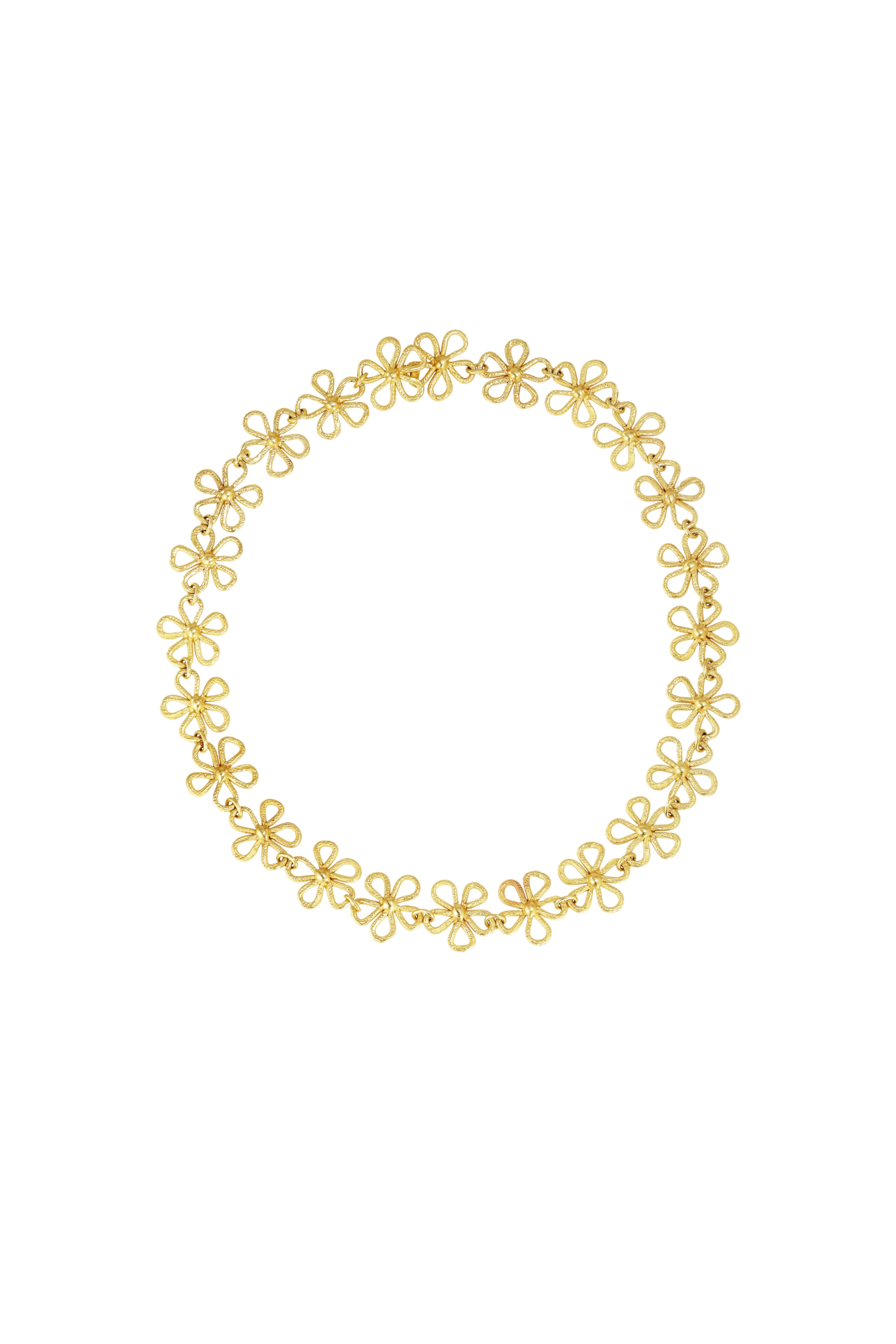 ELHANATI, GOLDEN FOLKLORE SMALL NECKLACE