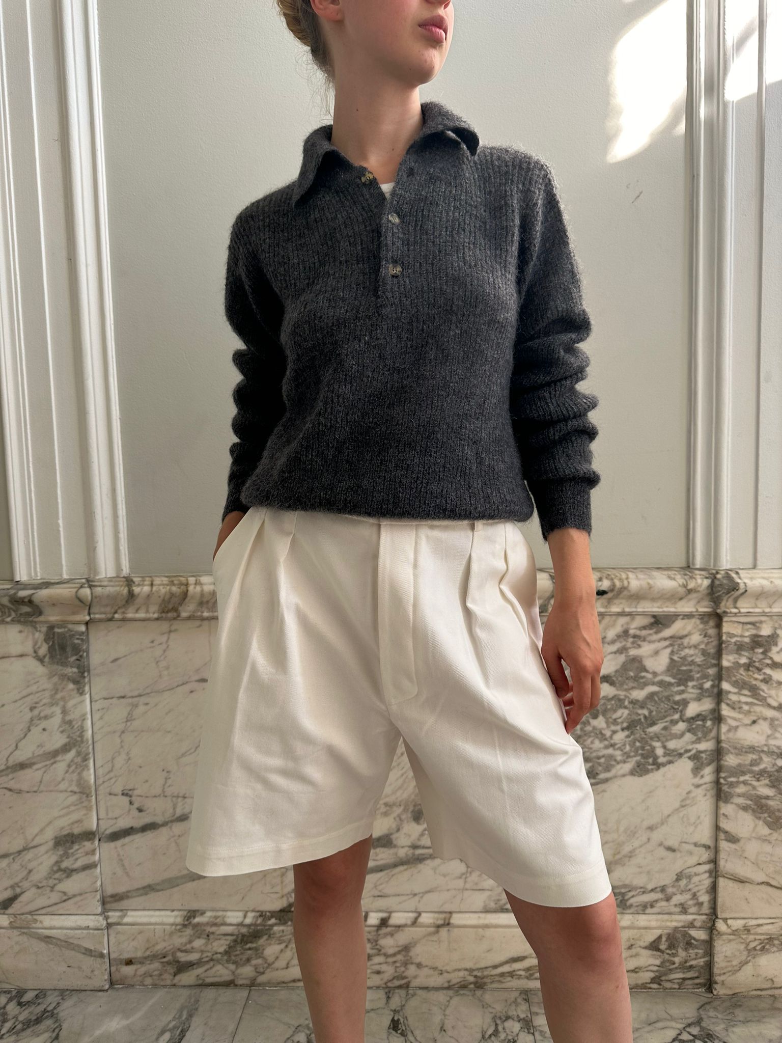 ONASSA SHORTS / WHITE