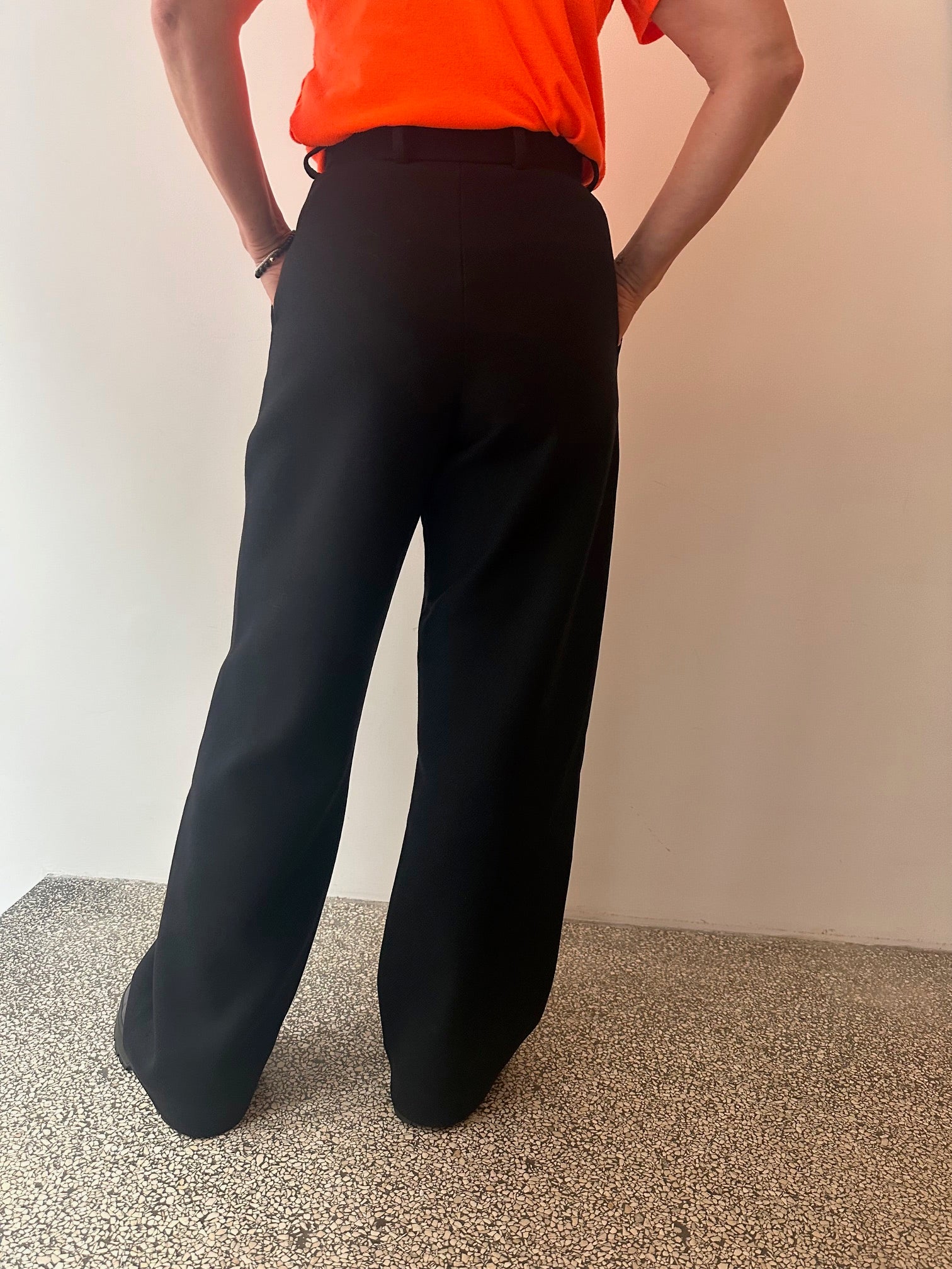 BOWIE  PANTS / BLACK WOOL