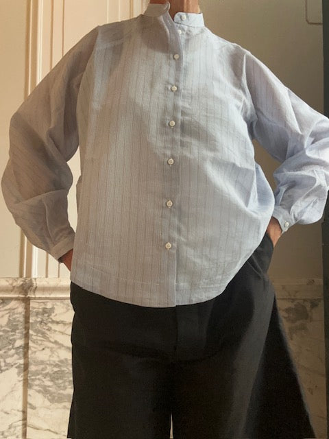 JOAN TOP / COOL BLUE STRIPE