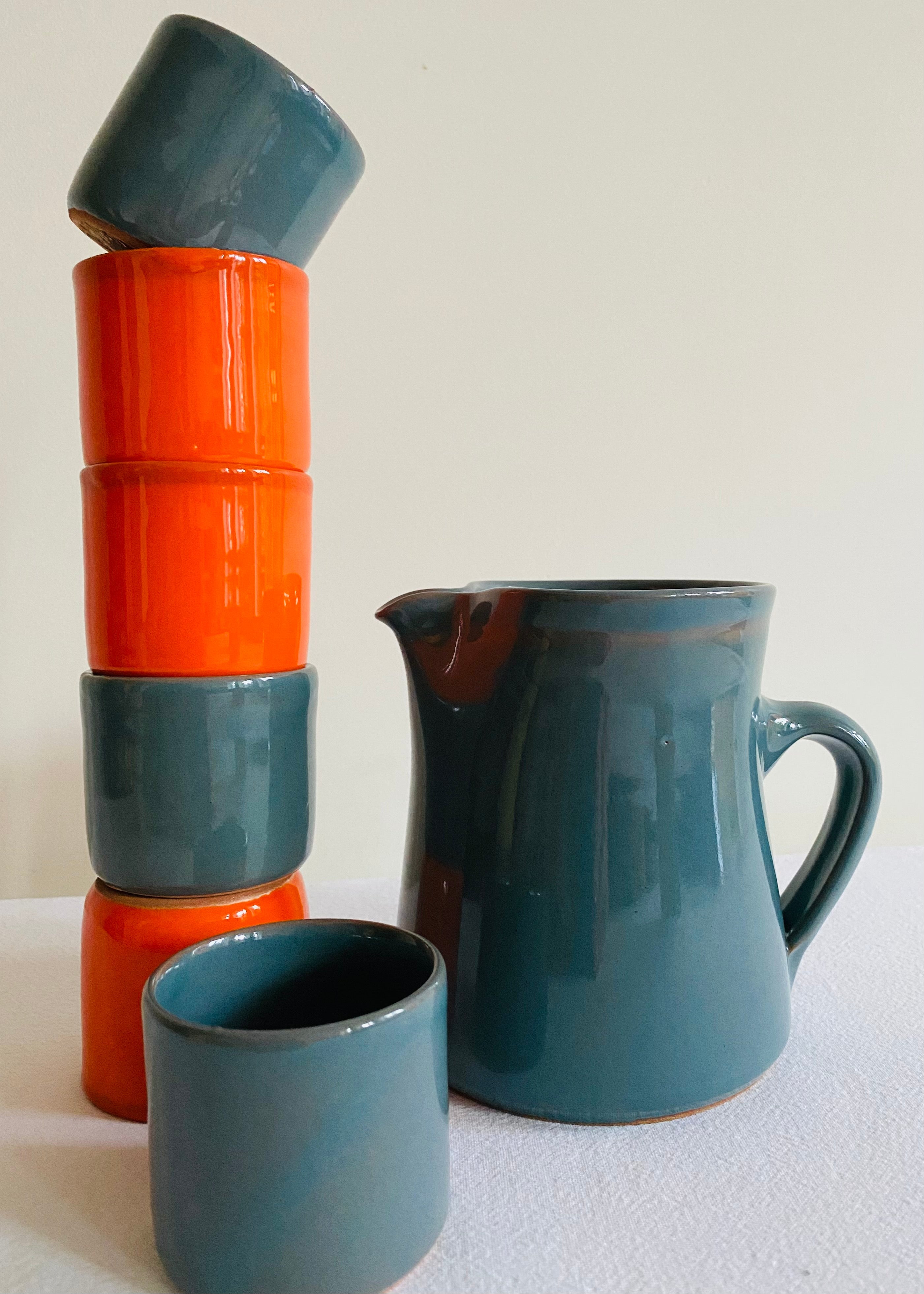JUG SET LARGE / BLUE GREY