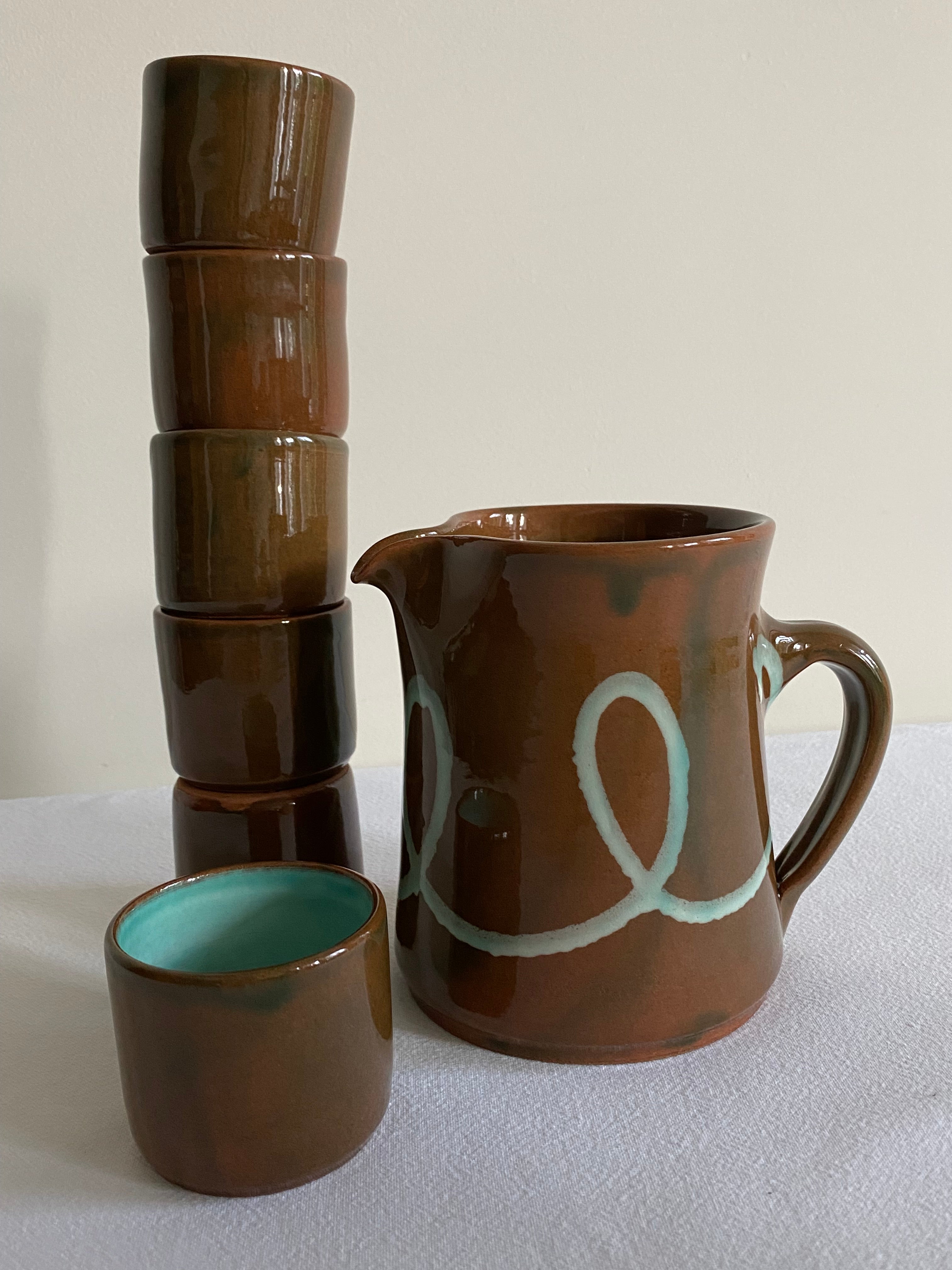 JUG SET SMALL / MOCCA/MINT