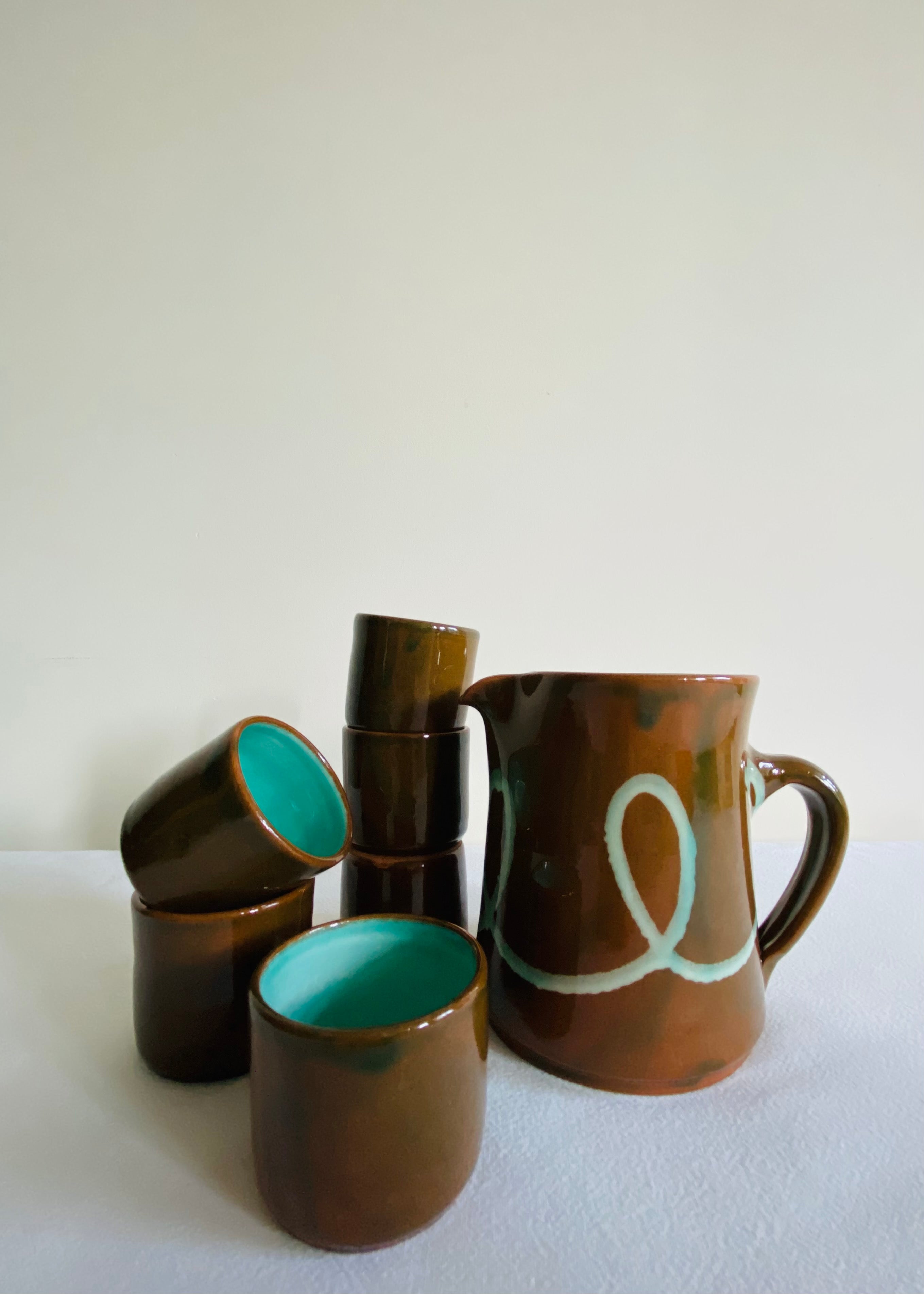 JUG SET SMALL / MOCCA/MINT