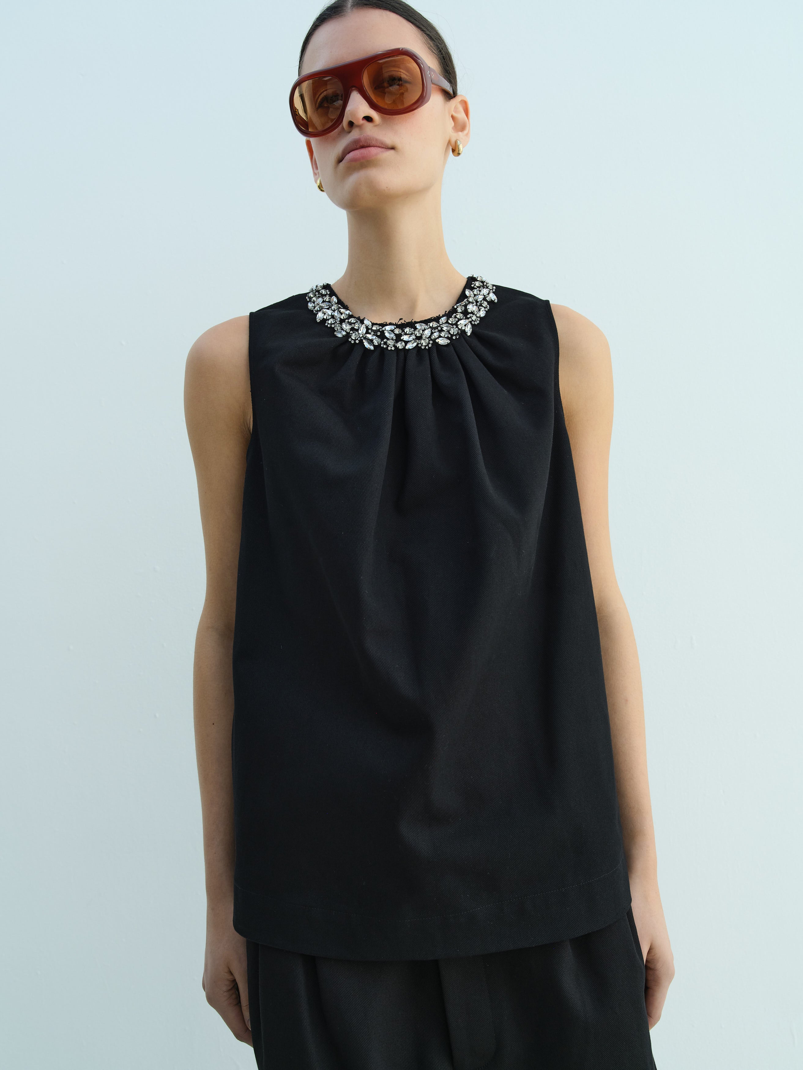 JOHN TOP / BLACK TWILL