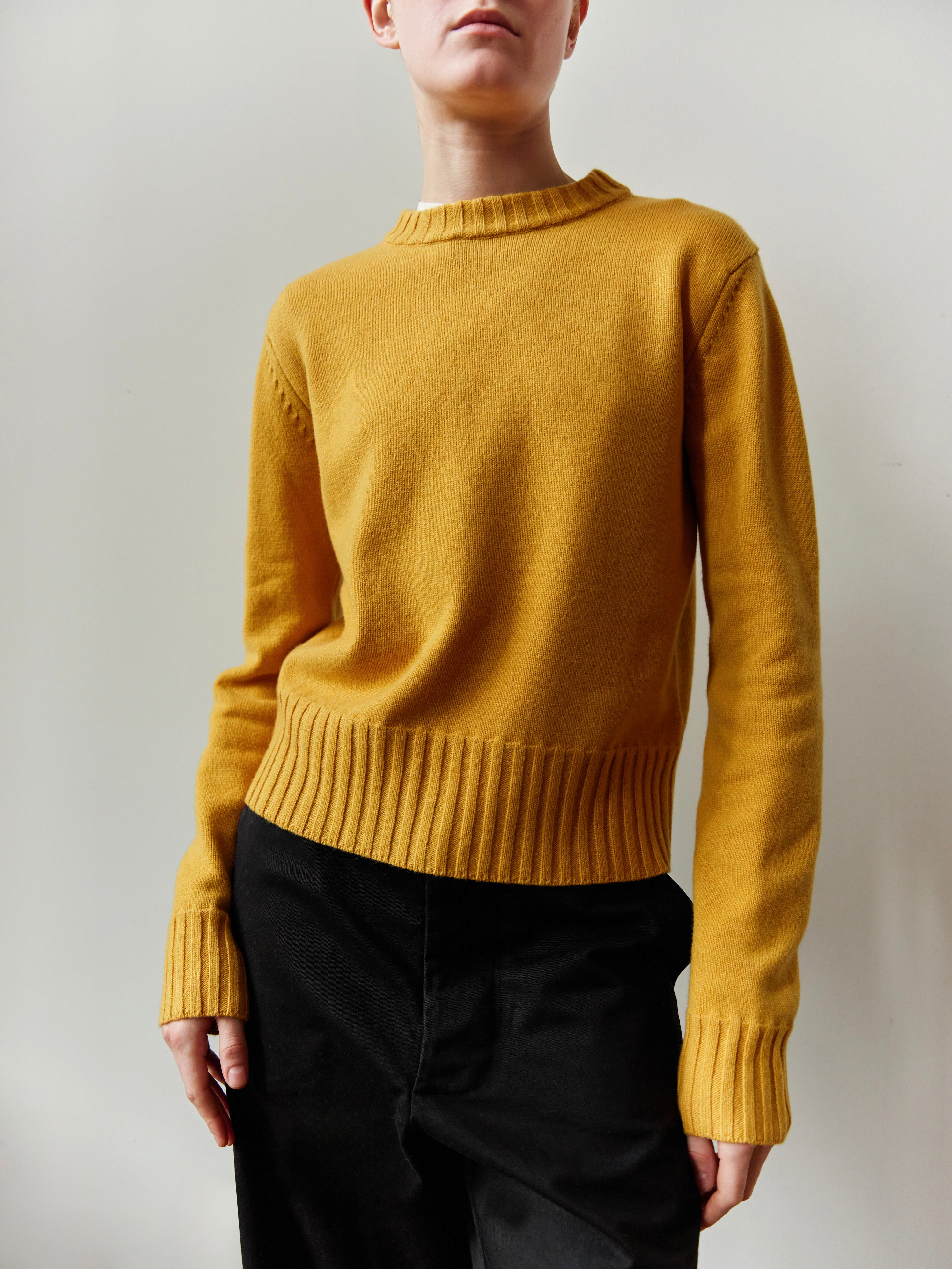 HAPPY25 売れ筋商品|||ハッピー25 ニット&セーター アウター レディース Turtlenecks Yellow Wvapzxx Wool Sweater for Women Fall Winter O Neck Long
