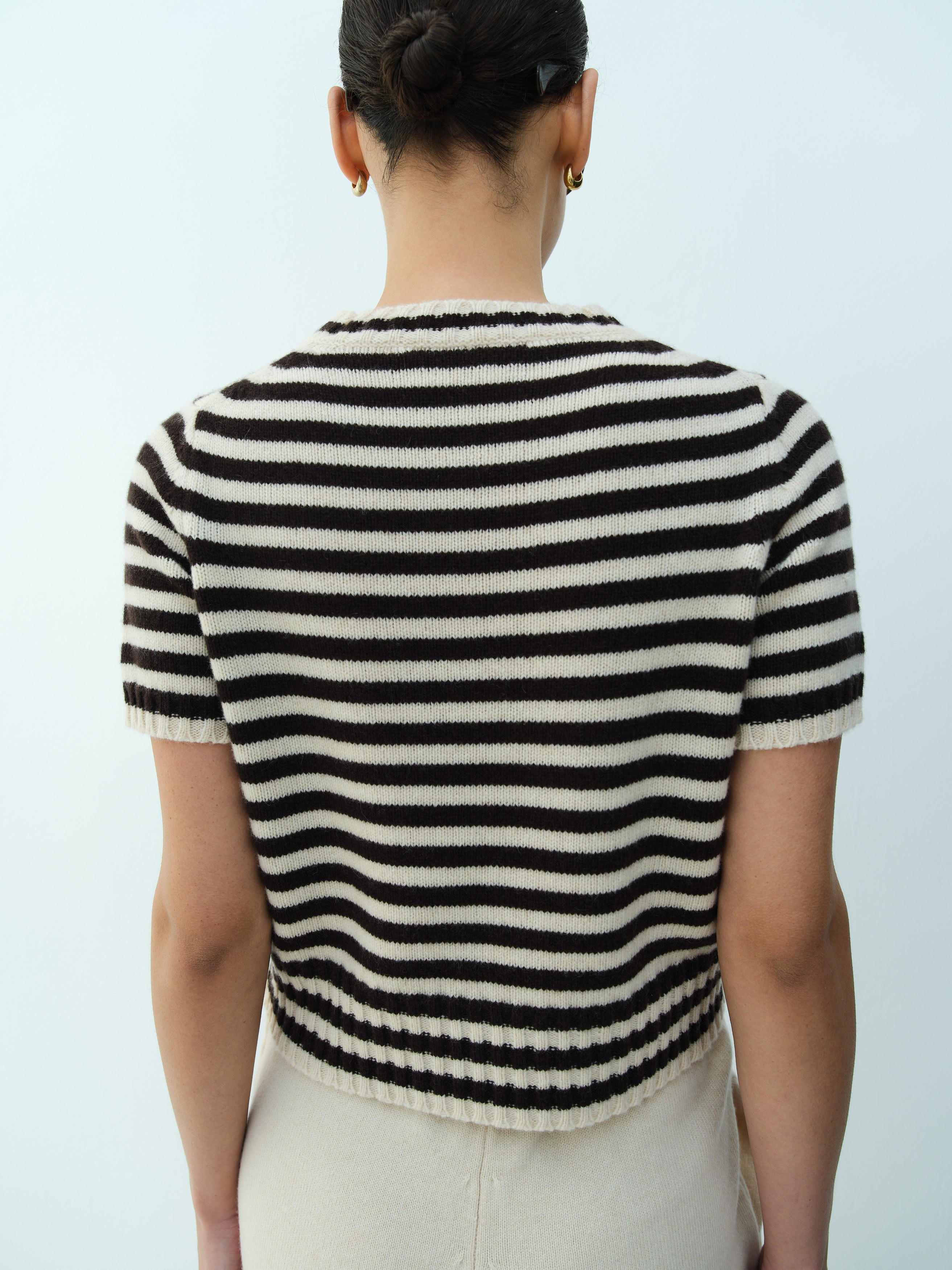 LUIS JUMPER / NATURAL-CHOCO STRIPE