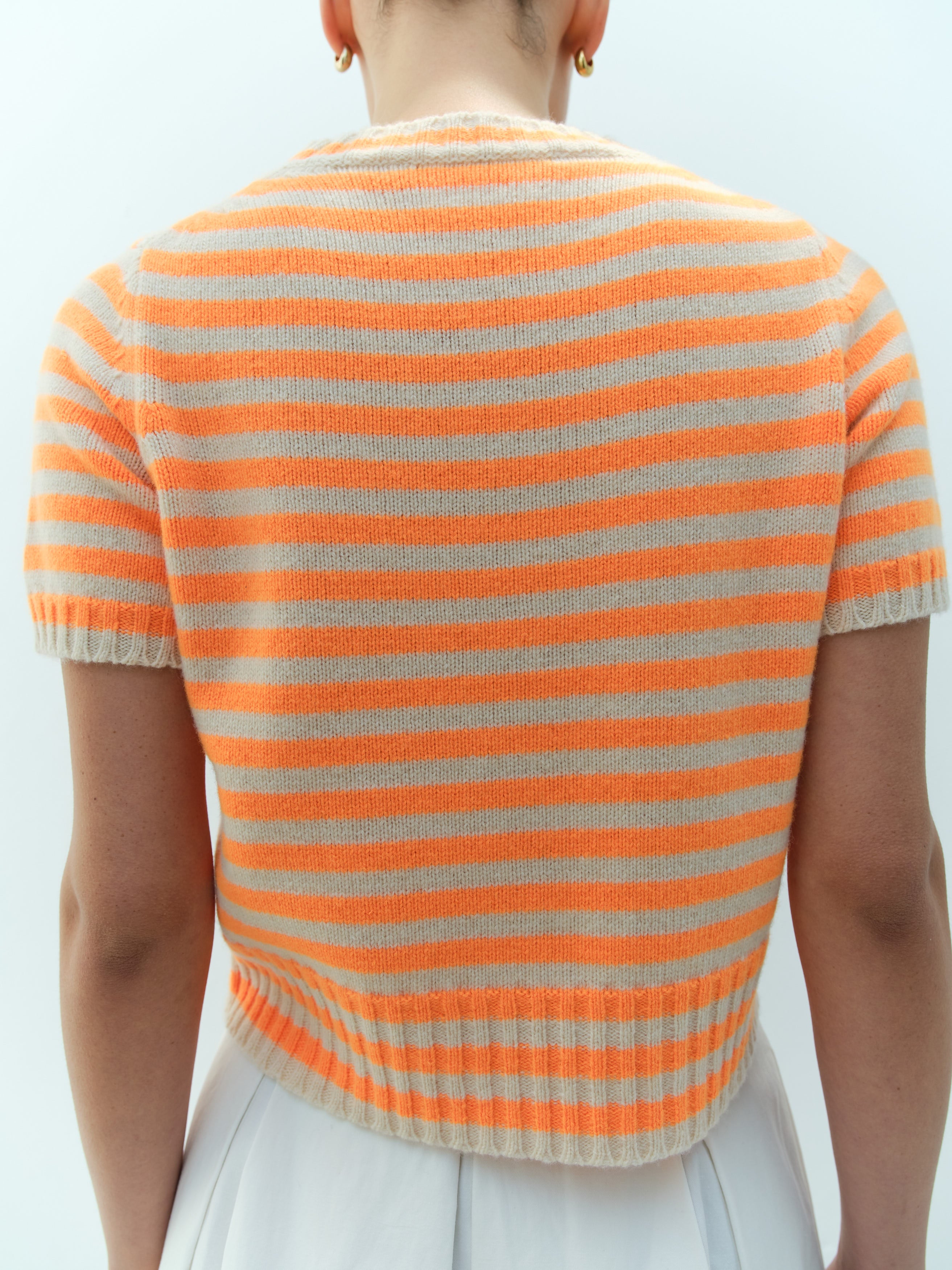 LUIS JUMPER / NATURAL-ORANGE STRIPE