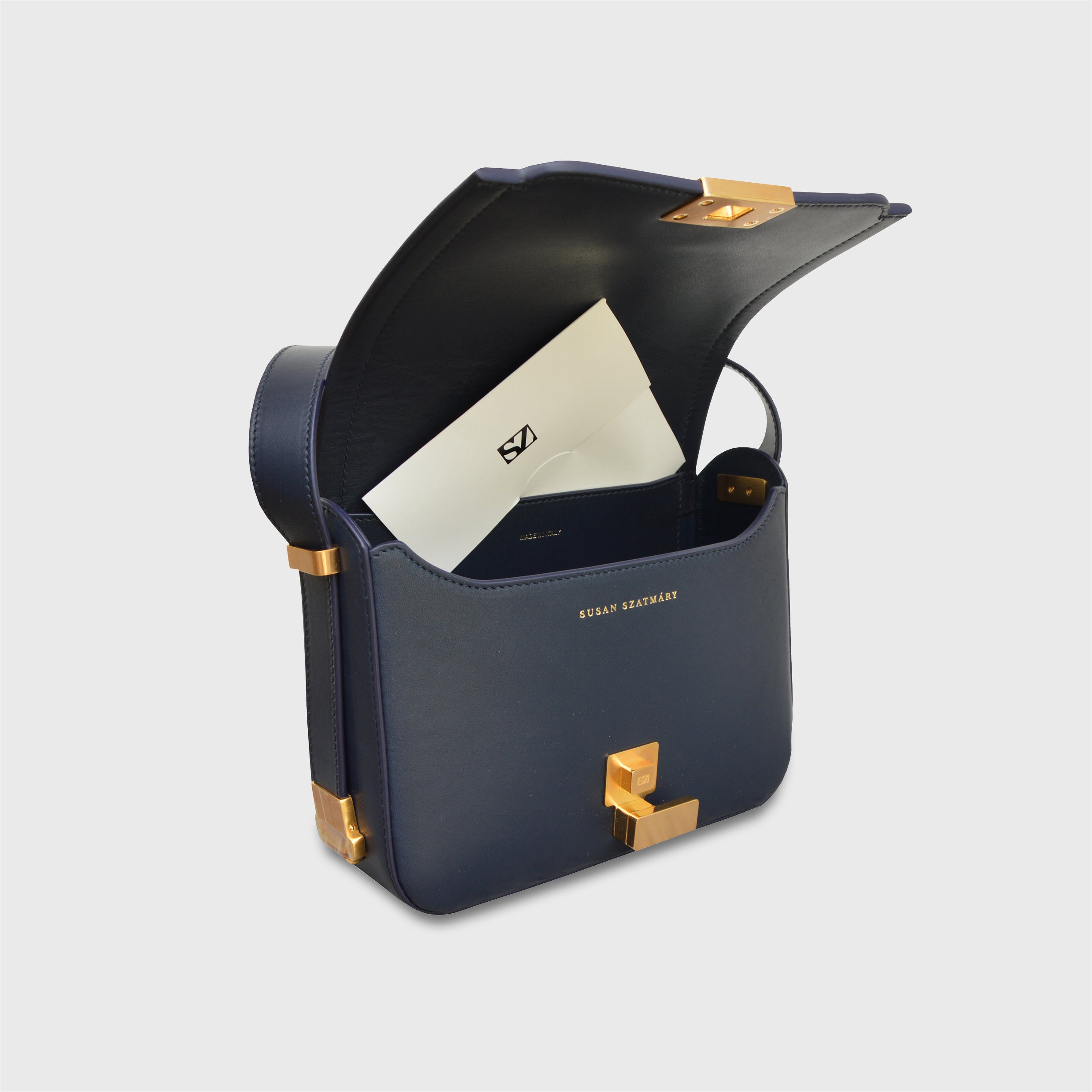 SUSAN SZATMARY, MINI PALAIS ROYAL / NAVY-GOLD