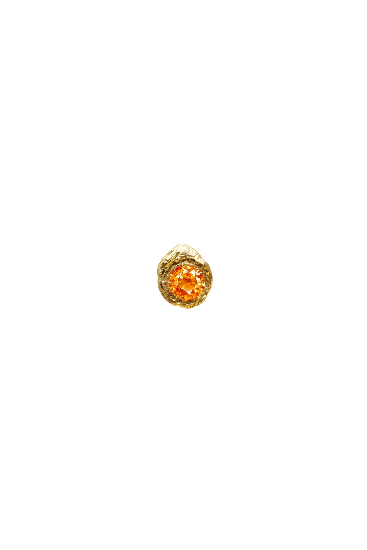 ELHANATI  SOLITAIRE ORANGE / ODA #35 EARRING
