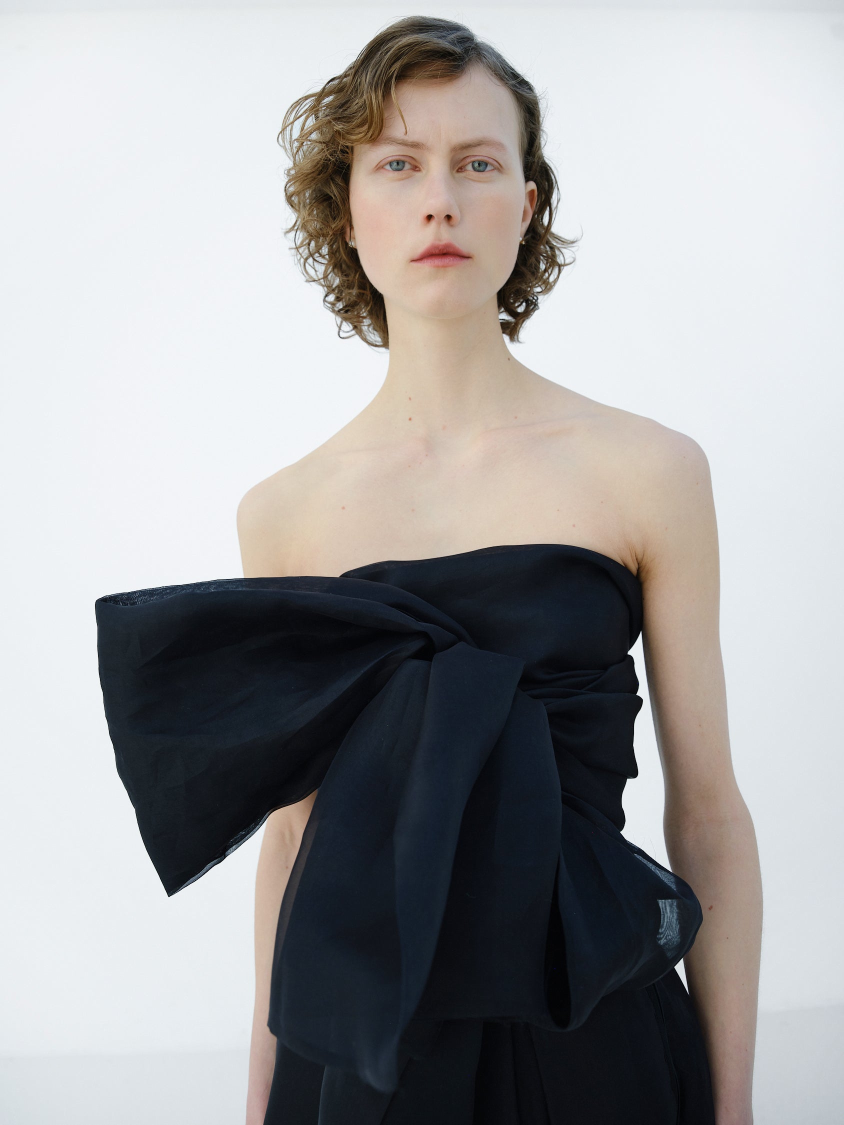 TWIST PARK LANE SILK DRESS / BLACK