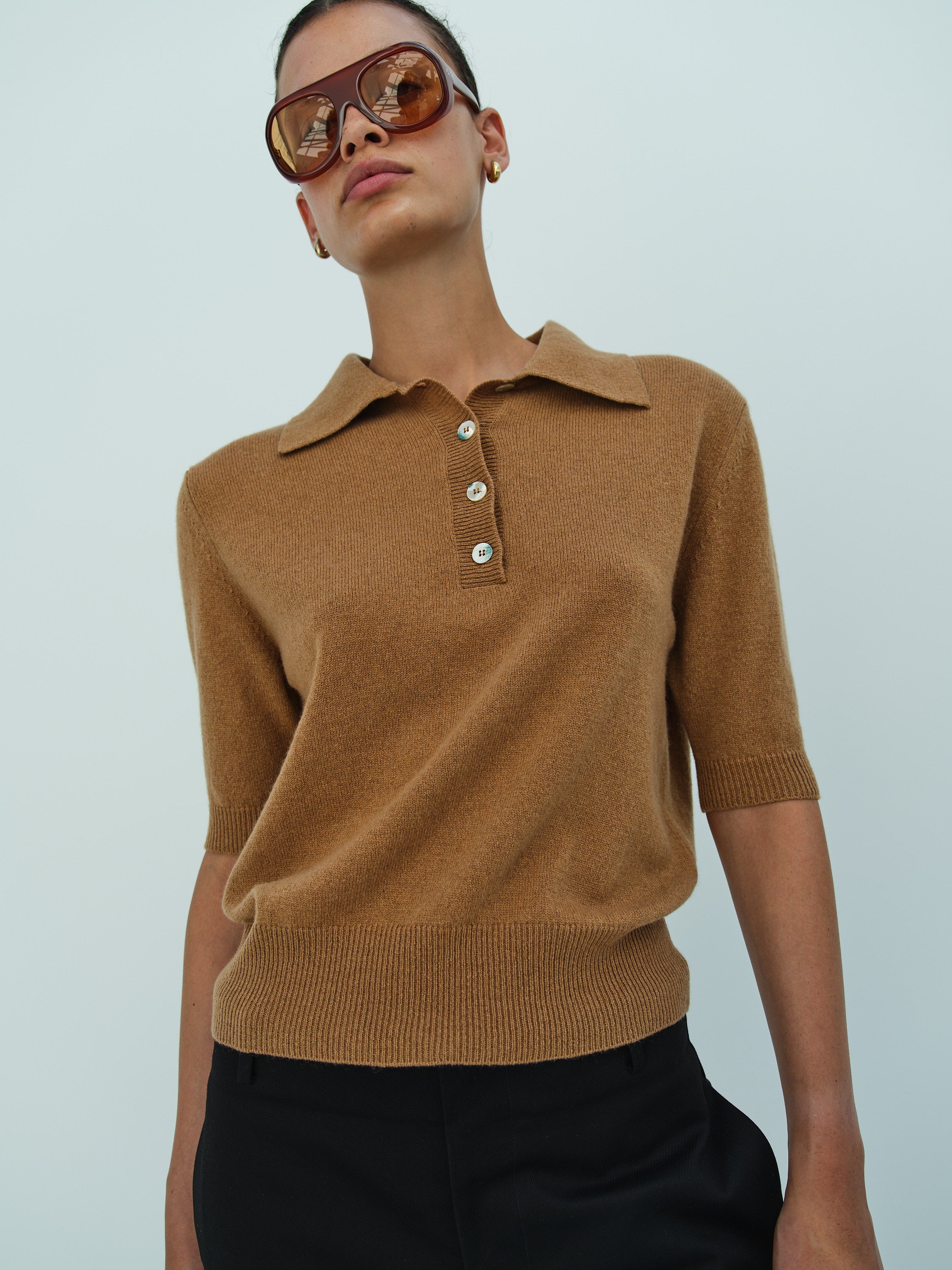 SPRING POLO / CARAMEL