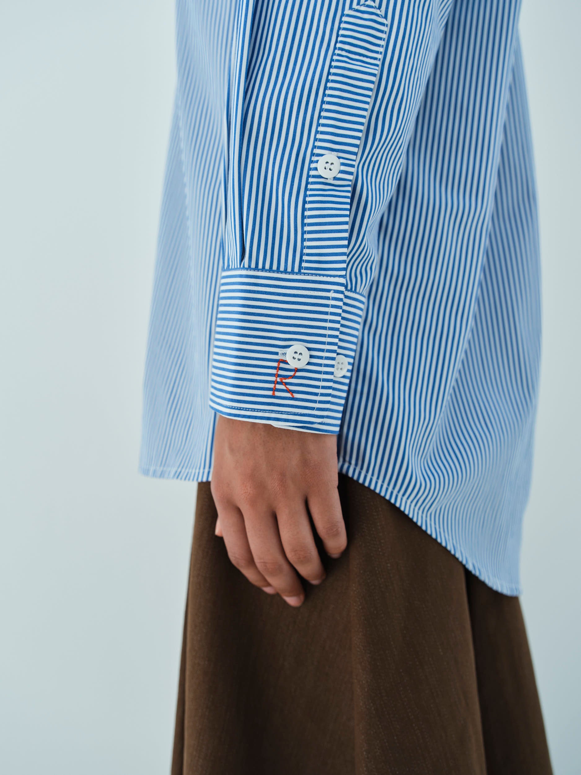 BLAZE SHIRT / BLUE-WHITE STRIPE