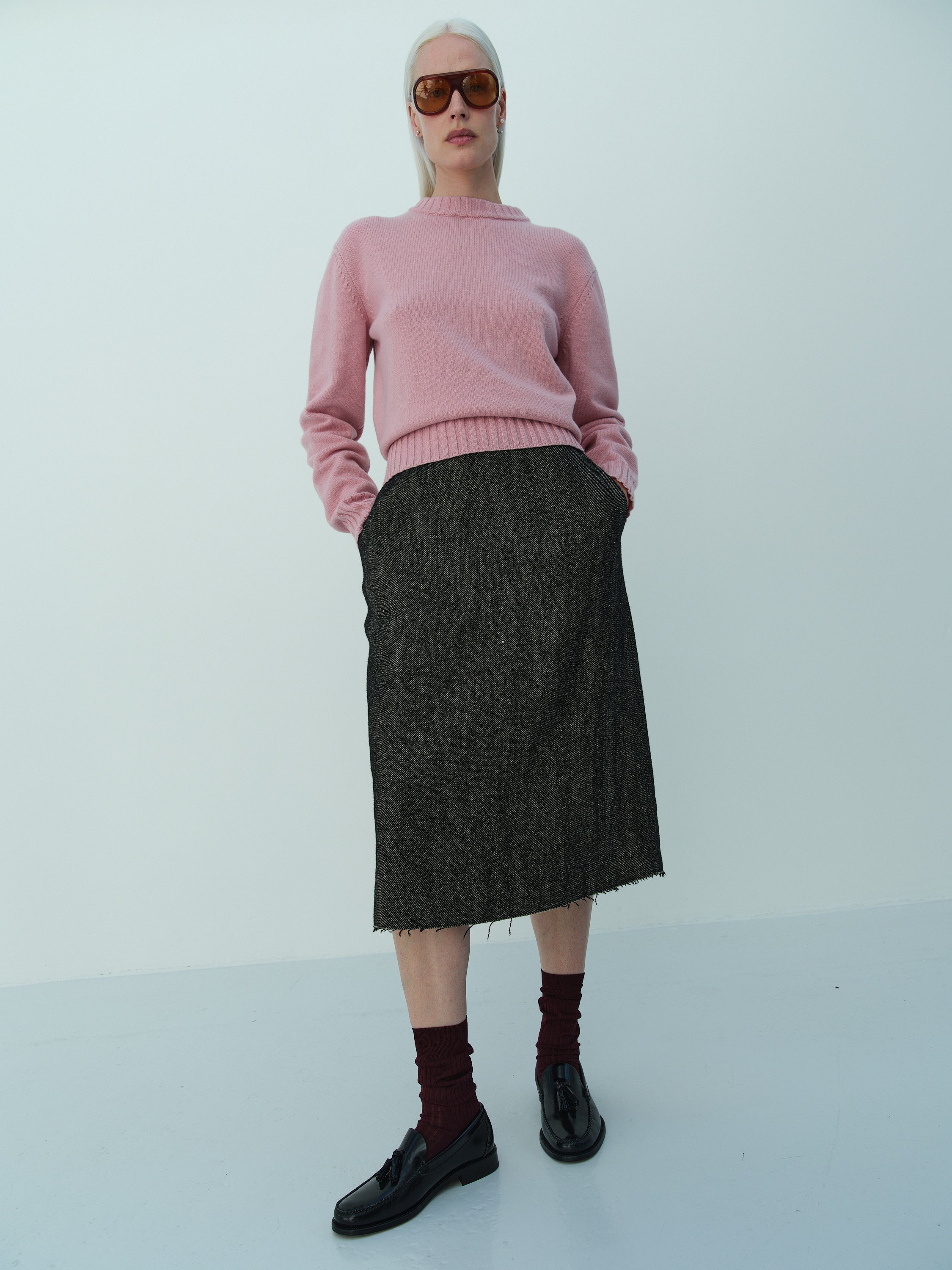 Inez and Vinoodh x RIKA STUDIOS JUMPER  / DUSTY ROSE